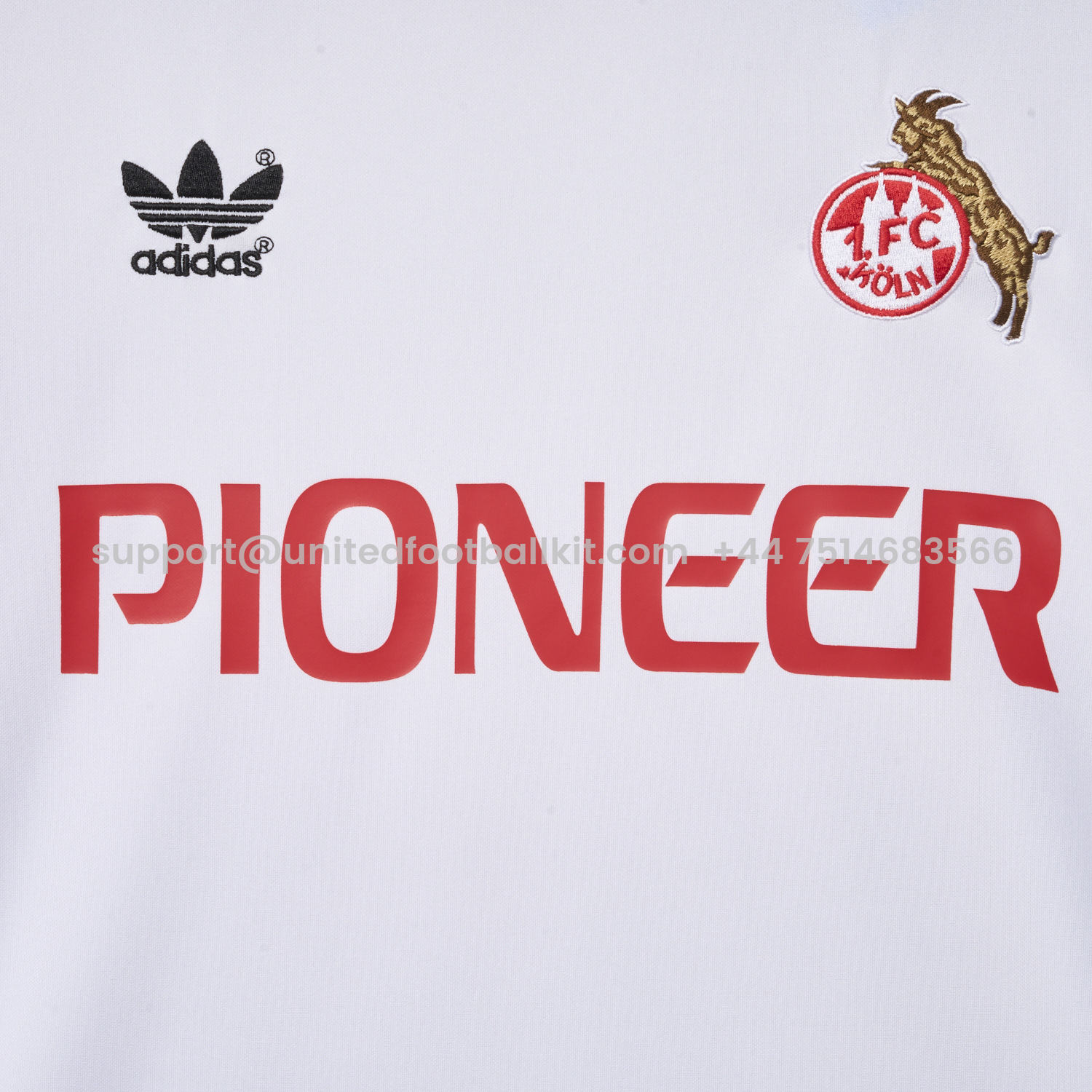 Unitedfootballkit.com | Retro 1. FC Köln 1980-81 Home Jersey -Customize Name, Number and Patch | Worldwide Shipping