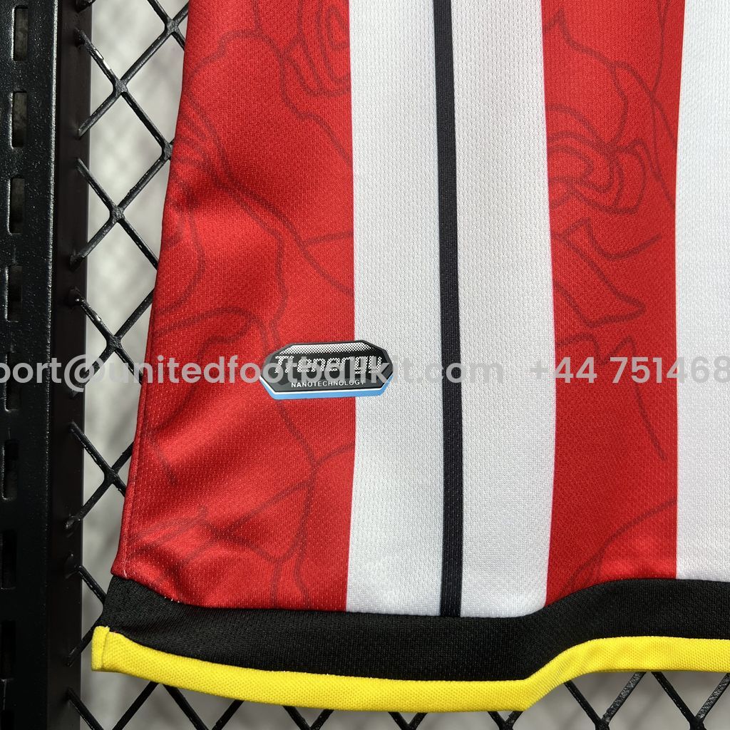 Unitedfootballkit.com | Sheffield United 24-25 Home Stadium Jersey -Customize Name, Number and Patch | Worldwide Shipping