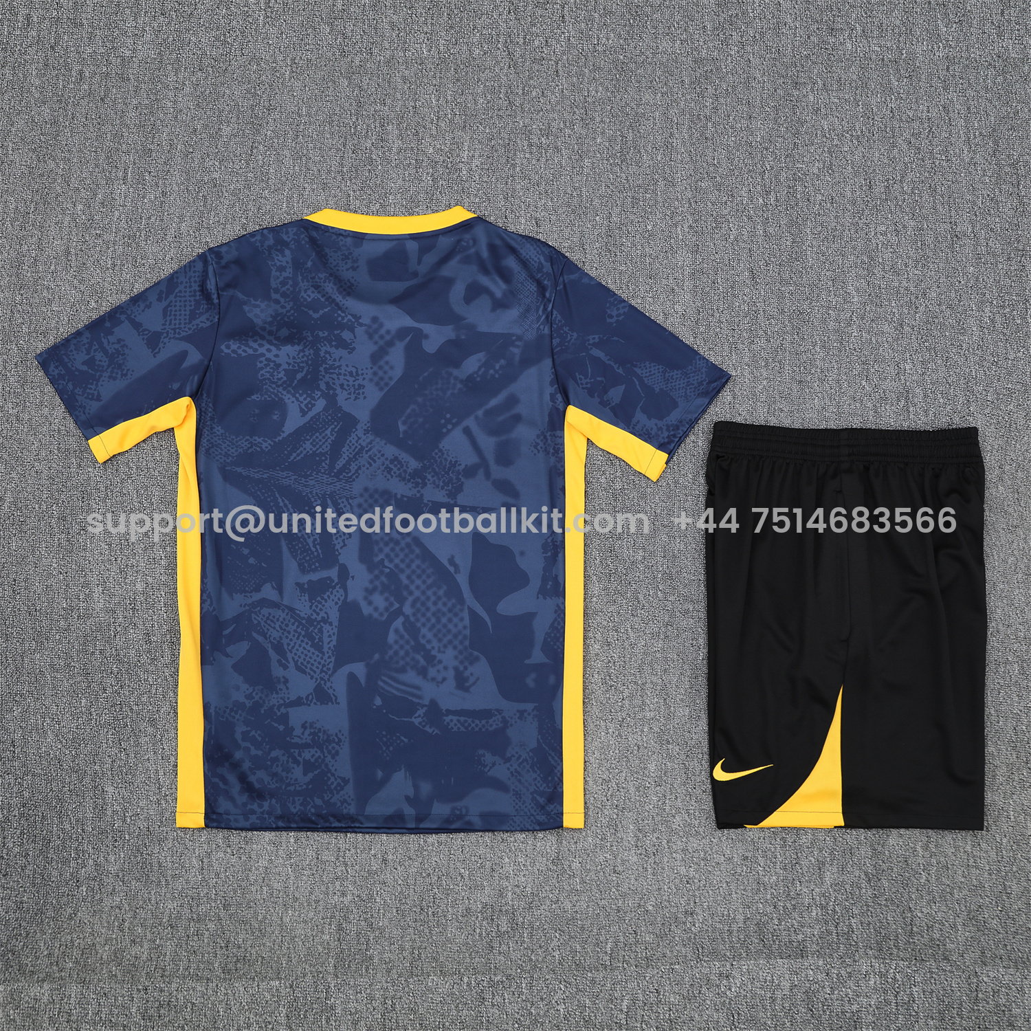 Unitedfootballkit.com | Inter Milan 25-26 Short-Sleeve Training Set - Deep Blue Camouflage -Customize Name, Number and Patch | Worldwide Shipping