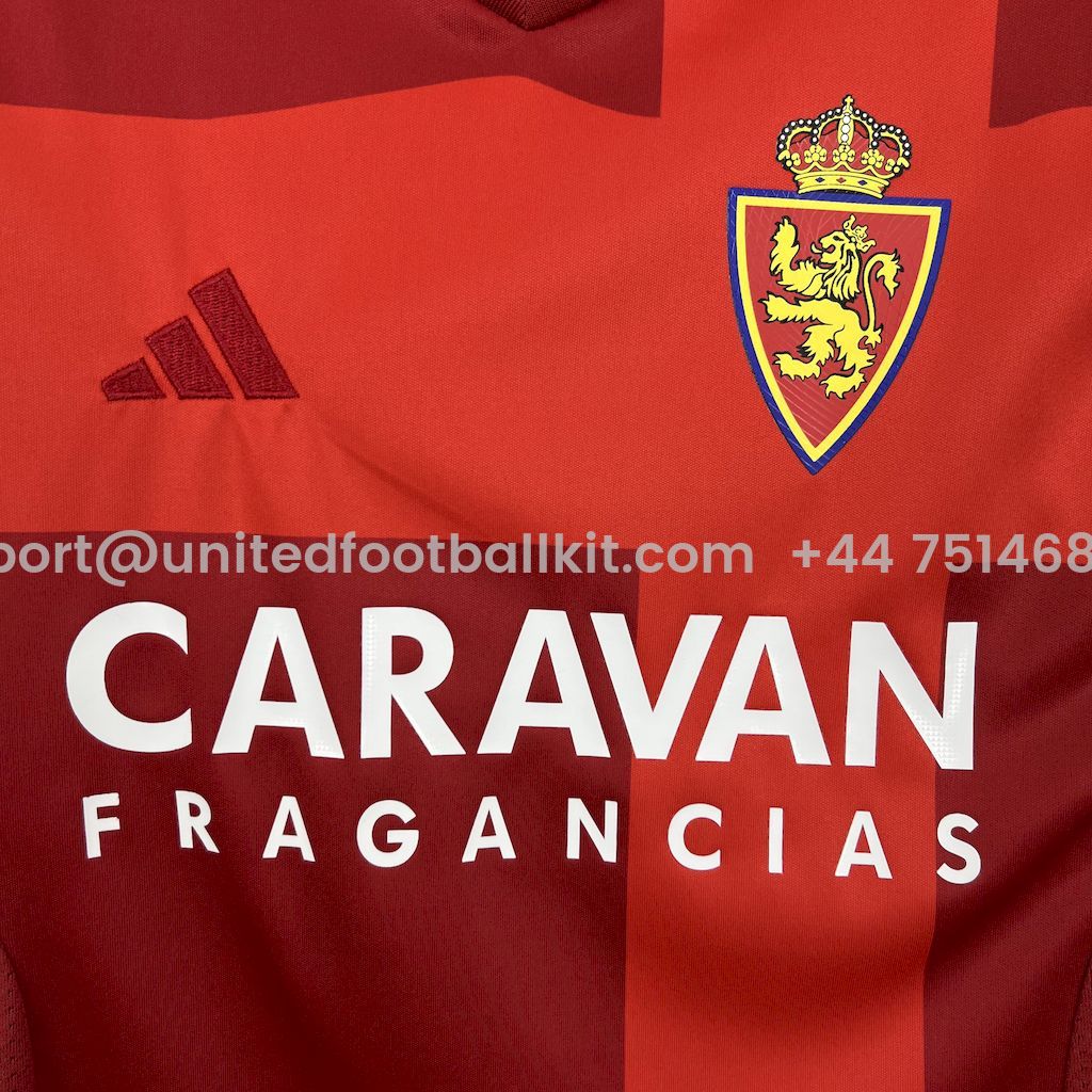 Unitedfootballkit.com | Real Zaragoza 24-25 Away Kids Kit -Customize Name, Number and Patch | Worldwide Shipping