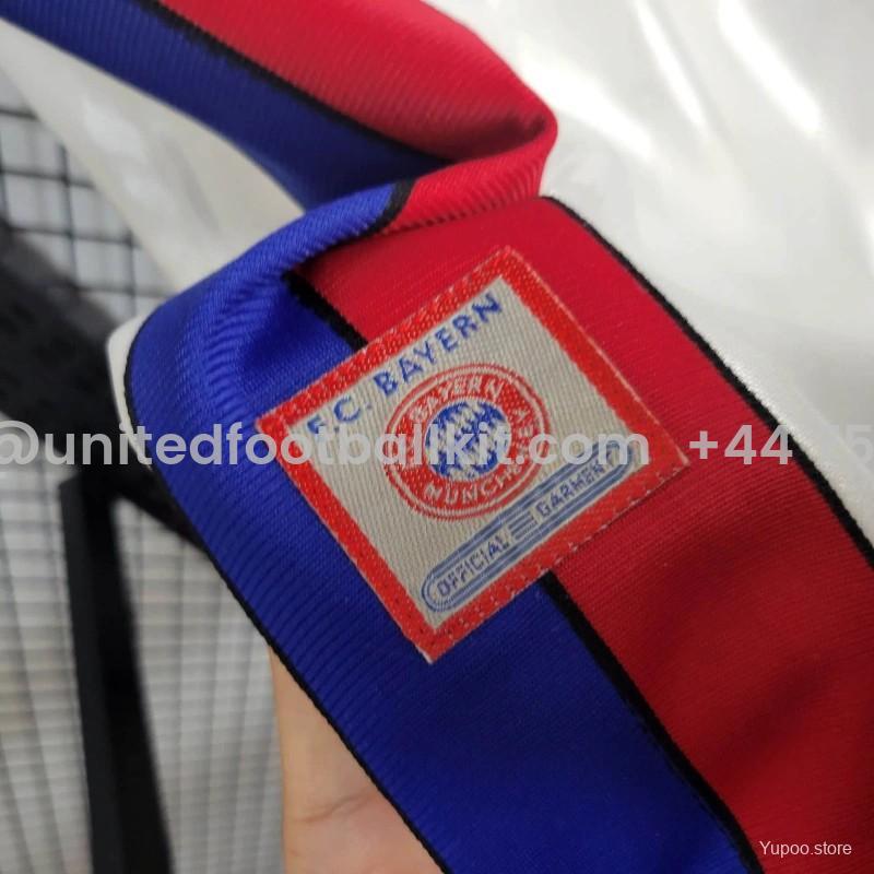 Unitedfootballkit.com | Retro Bayern Munich 96-98 Away Stadium Jersey -Customize Name, Number and Patch | Worldwide Shipping
