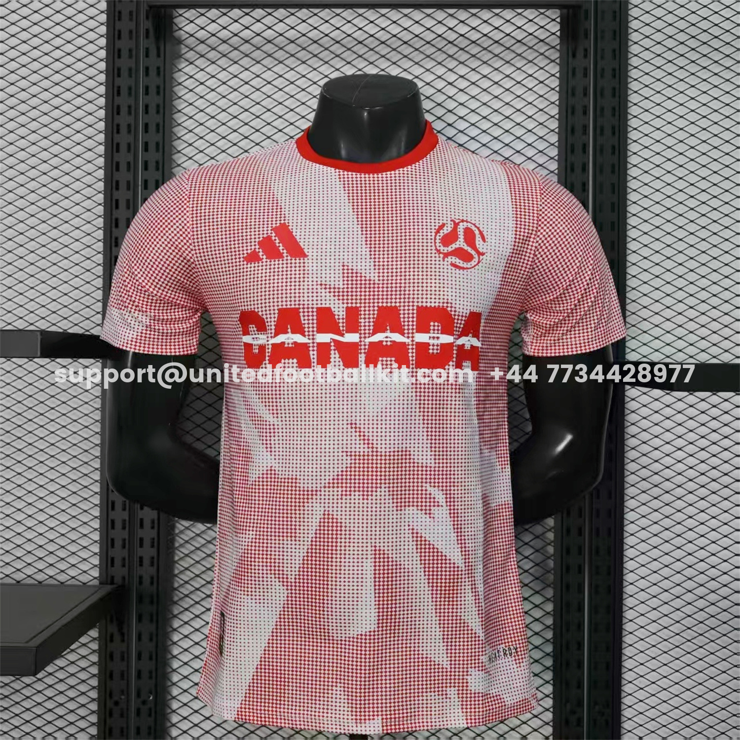 Unitedfootballkit.com | Canada 25-26 World Cup Promotion Red Jersey - Player Version -Customize Name, Number and Patch | Worldwide Shipping