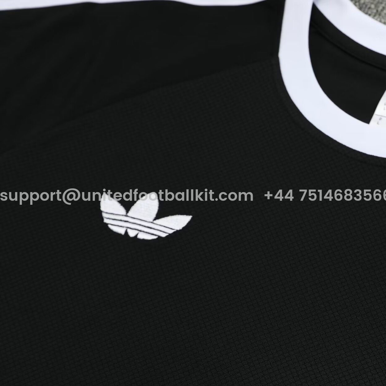Unitedfootballkit.com | Germany 2024 Originals 3-Stripes Short-Sleeve Training Set - Black -Customize Name, Number and Patch | Worldwide Shipping