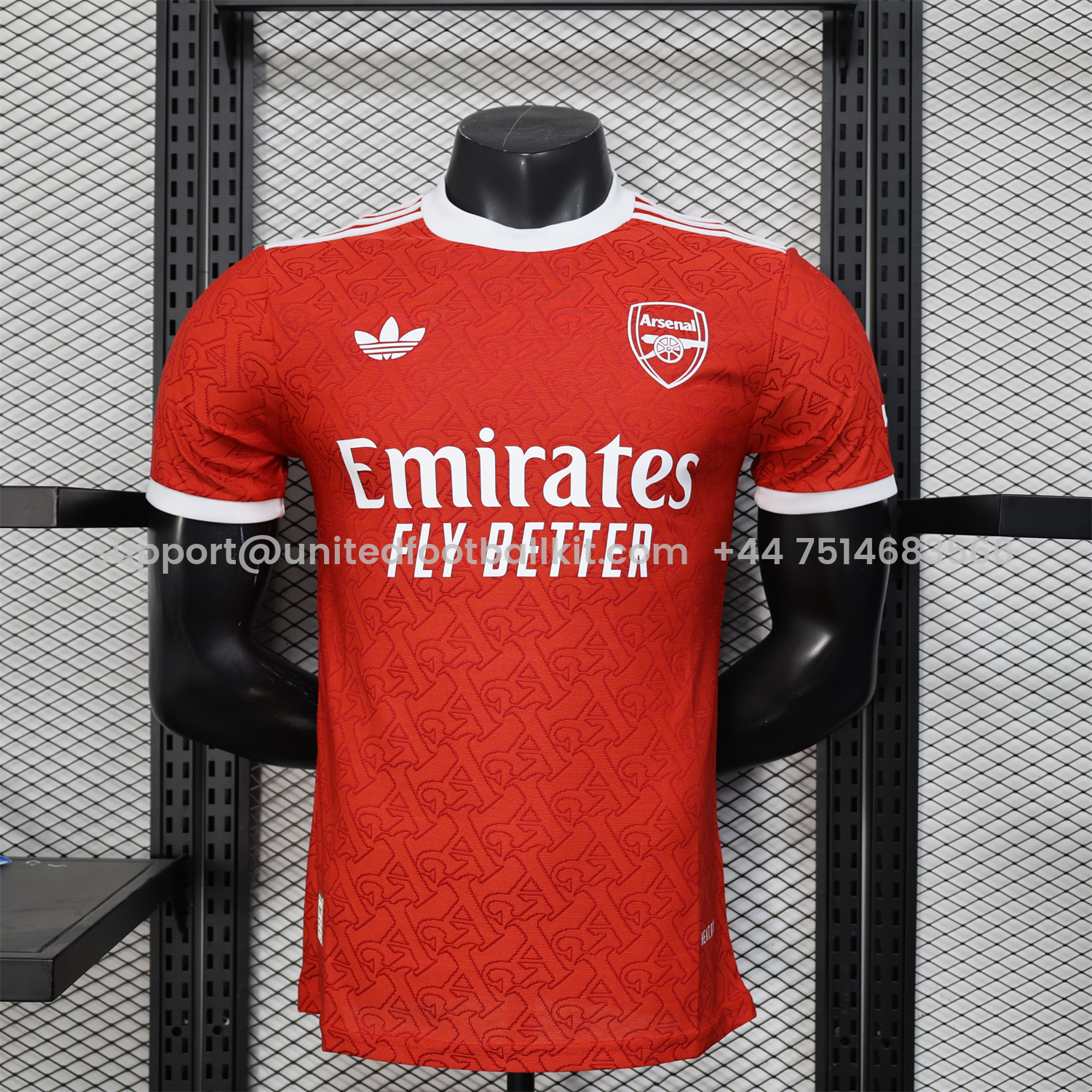 Unitedfootballkit.com | Arsenal 25-26 Red Trefoil Sponsored Secial Edition Jersey - Player Version -Customize Name, Number and Patch | Worldwide Shipping