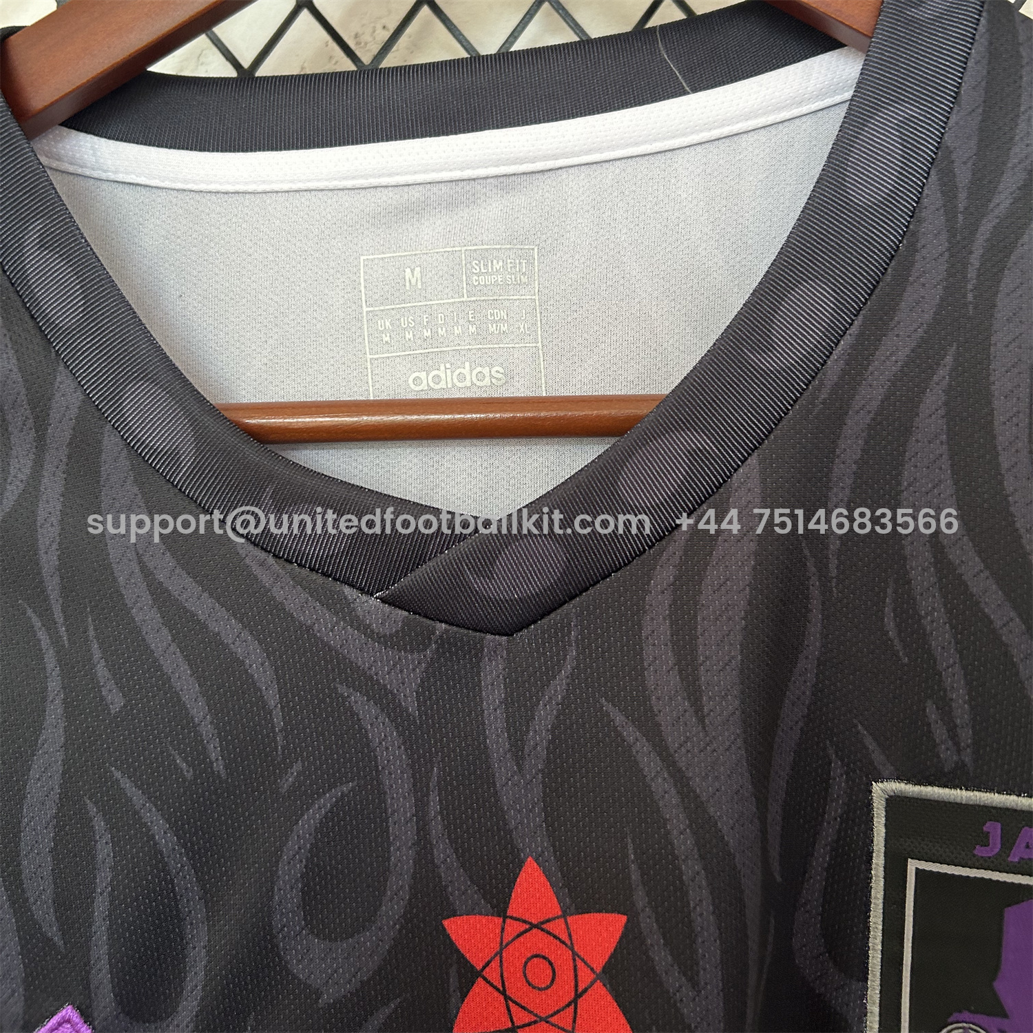 Unitedfootballkit.com | Japan 25-26 Purple NARUTO 20th Anniversary Black Special Jersey - Fans Version -Customize Name, Number and Patch | Worldwide Shipping