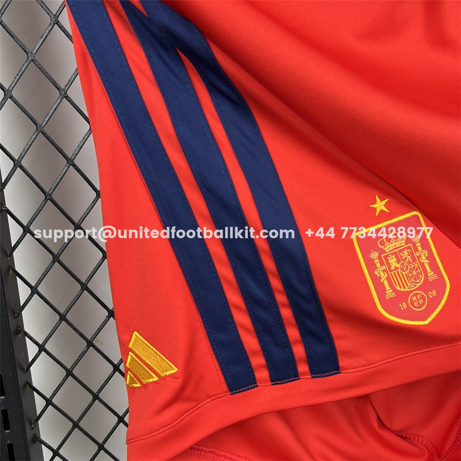 Unitedfootballkit.com | Spain 2026 Red Shorts - Fans Version -Customize Name, Number and Patch | Worldwide Shipping