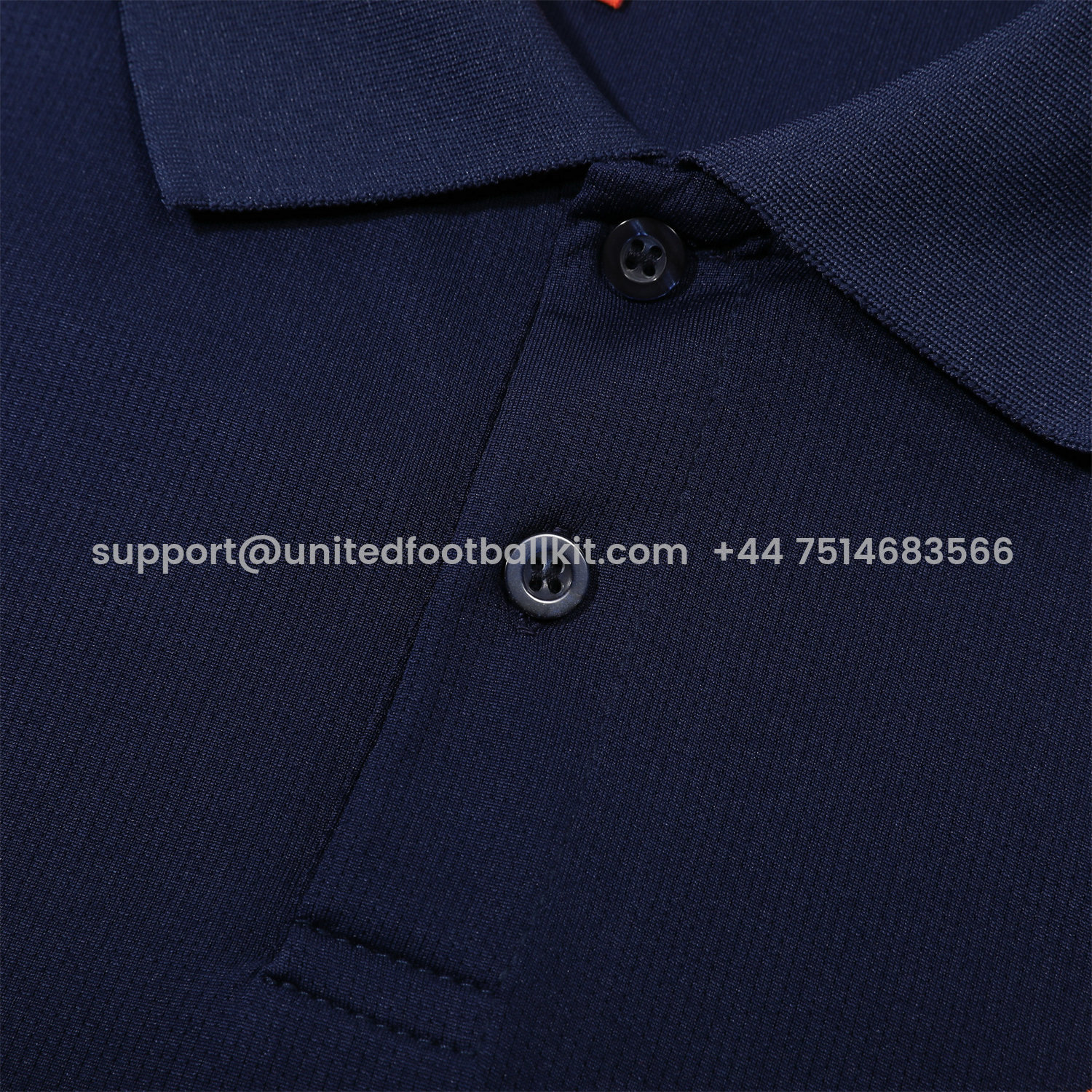 Unitedfootballkit.com | Marseille 25-26 POLO Short-Sleeve Training Set - Deep Blue Top and Pants -Customize Name, Number and Patch | Worldwide Shipping