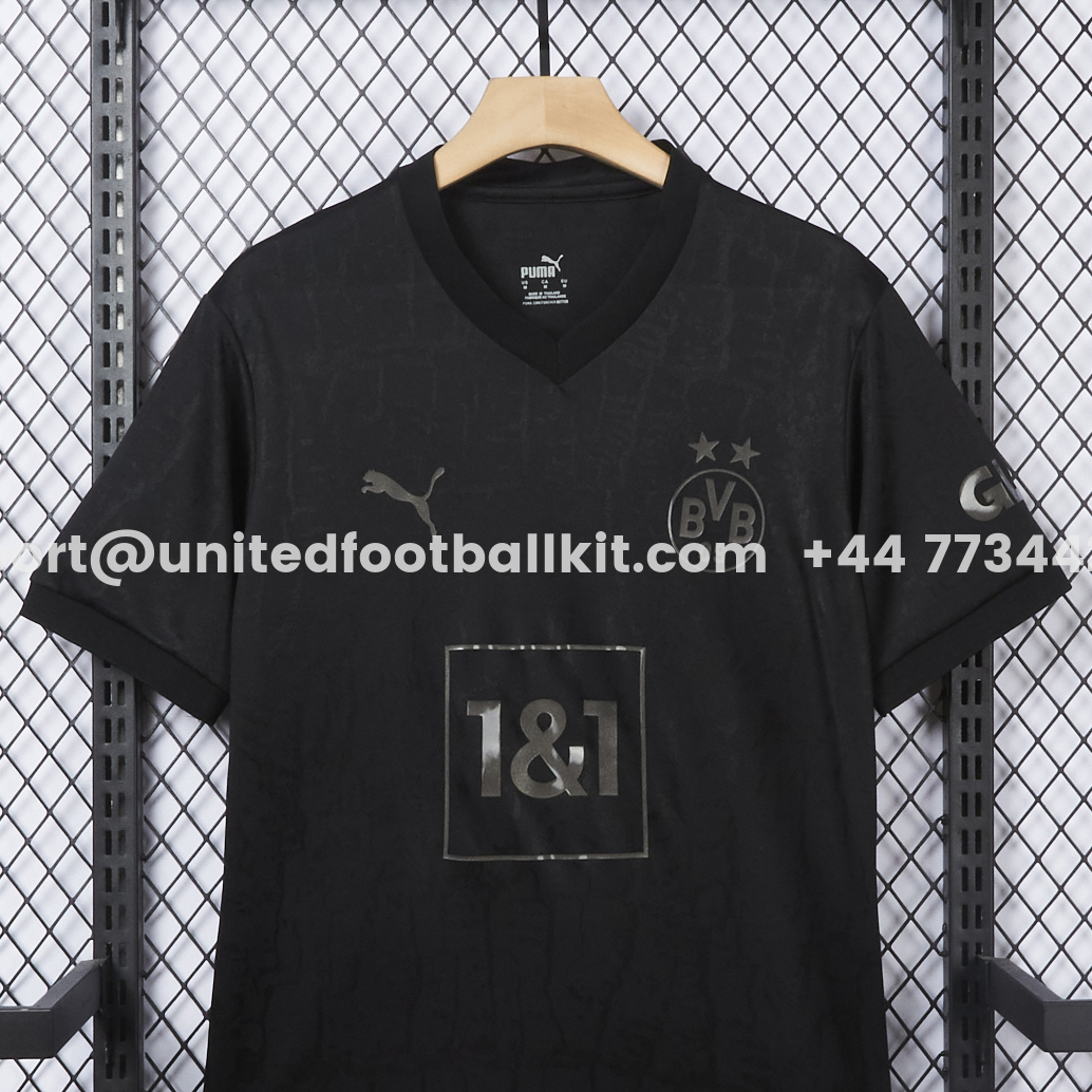 Unitedfootballkit.com | Retro Dortmund 2022-23 Black Special Edition Jersey -Customize Name, Number and Patch | Worldwide Shipping