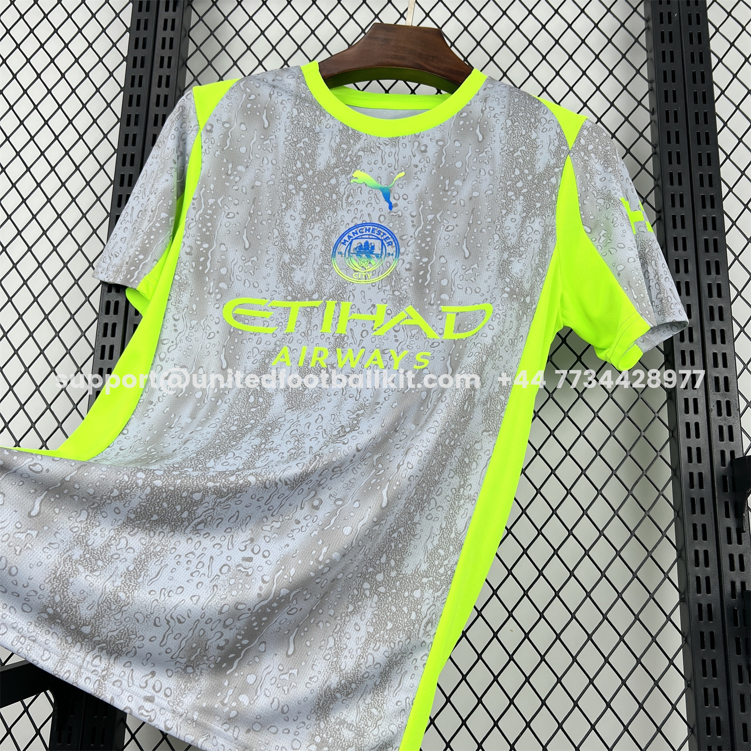 Unitedfootballkit.com | Manchester City 25-26 Third Grey Jersey - Fans Version -Customize Name, Number and Patch | Worldwide Shipping