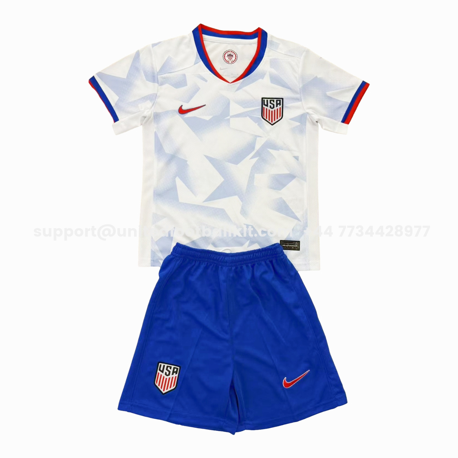 Unitedfootballkit.com | United States USA 25-26 Home White Men's Adult Jersey Set - Fans Version -Customize Name, Number and Patch | Worldwide Shipping