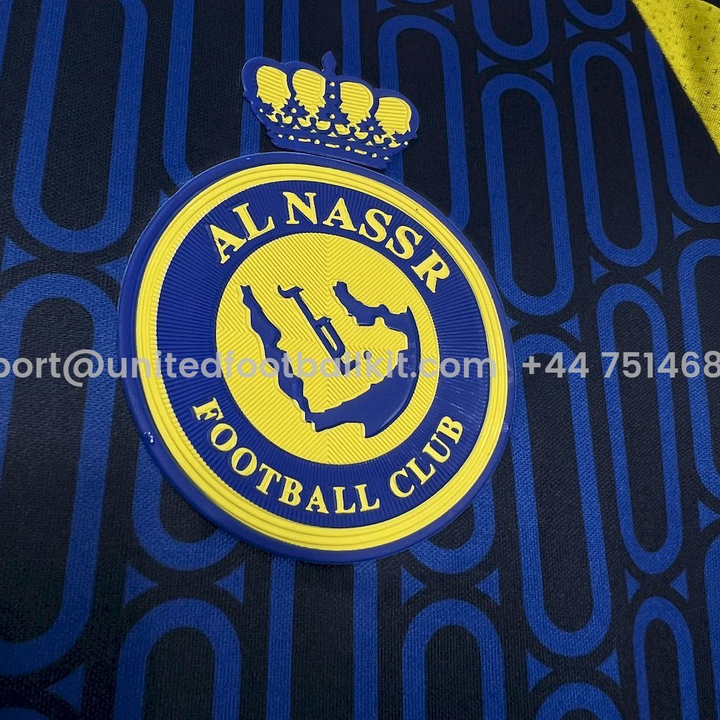 Unitedfootballkit.com | Al Nassr Riyadh Victory 24-25 Away Jersey - Fans Version -Customize Name, Number and Patch | Worldwide Shipping