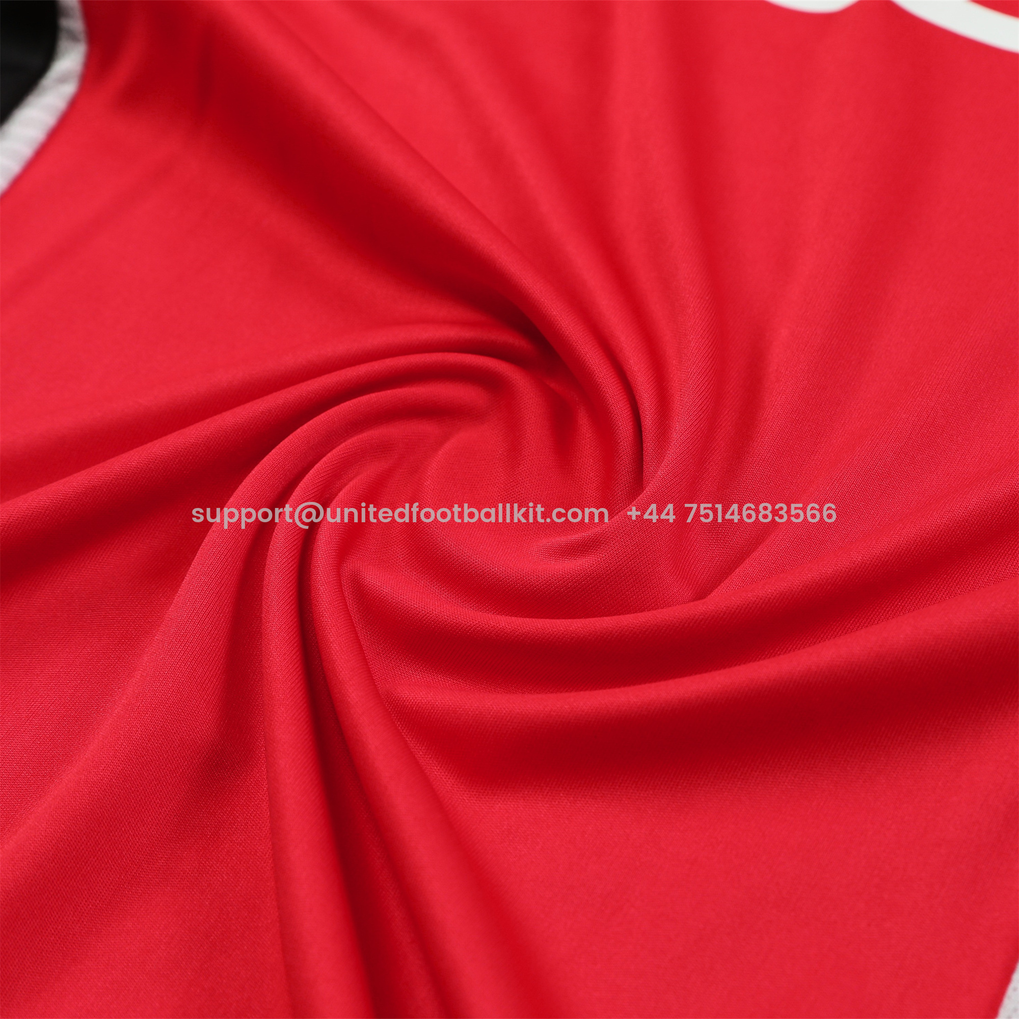 Unitedfootballkit.com | Manchester United 24-25 Vest Training Set - Red -Customize Name, Number and Patch | Worldwide Shipping