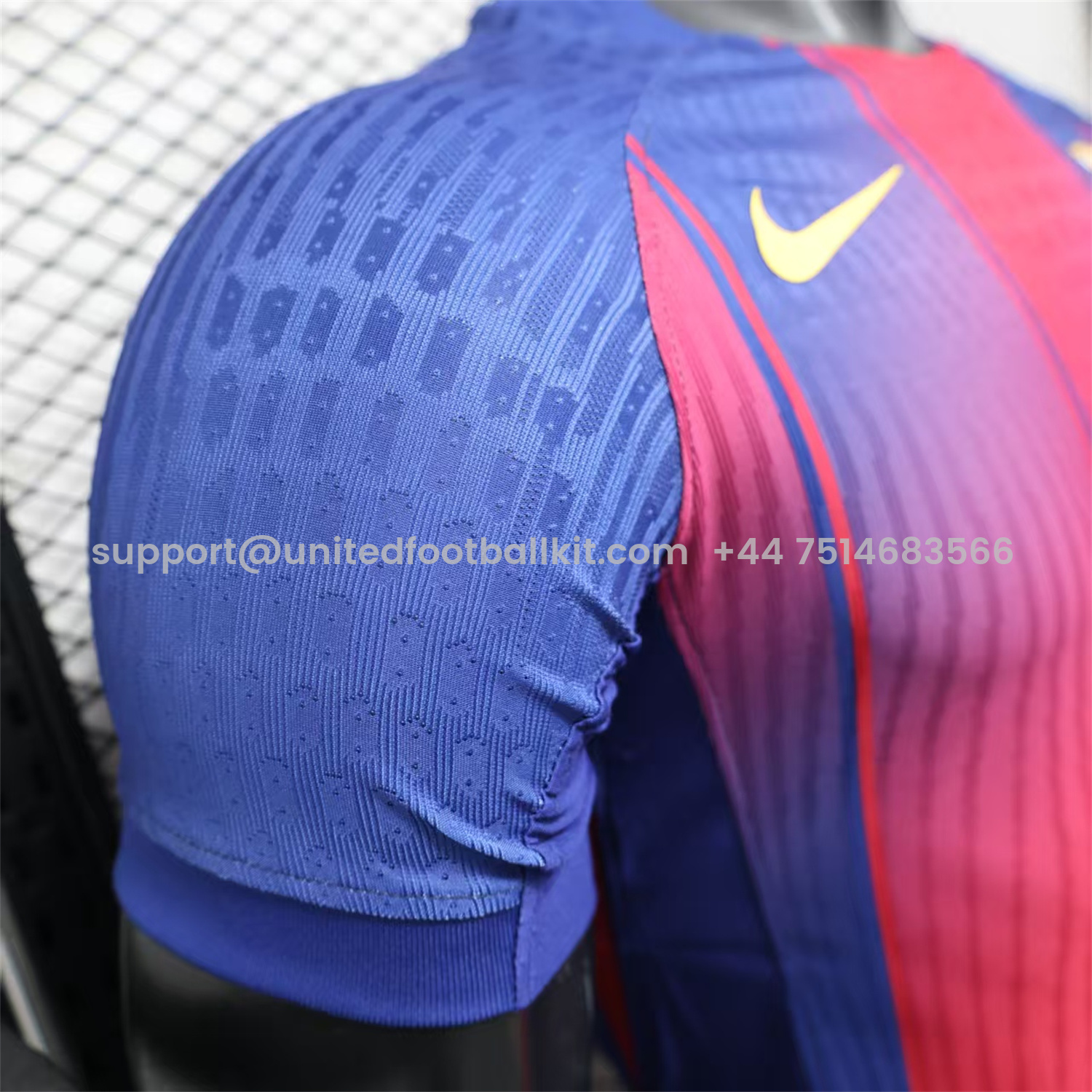 Unitedfootballkit.com | Barcelona 25-26 Home Unsponsored Jersey - Player Version -Customize Name, Number and Patch | Worldwide Shipping
