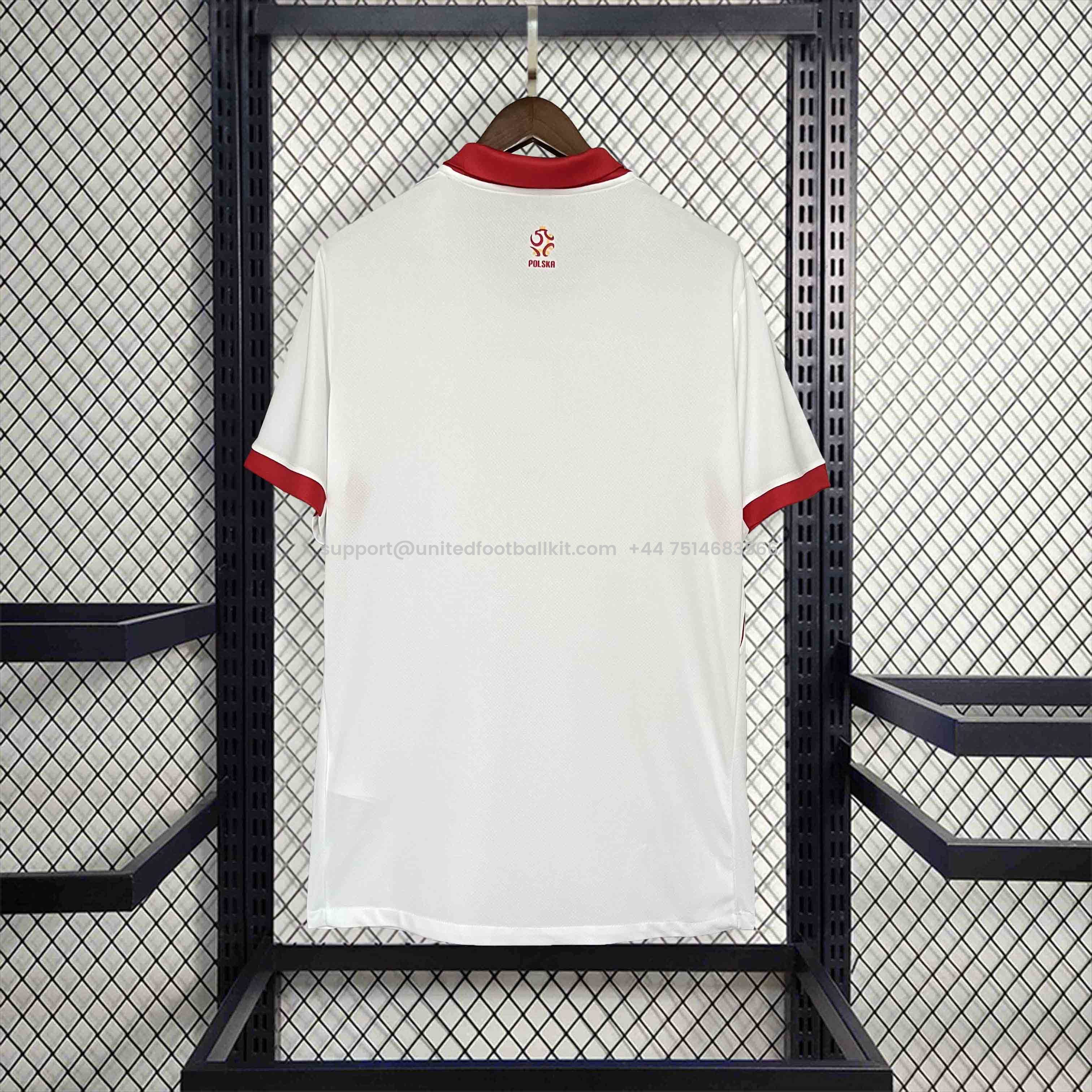 Unitedfootballkit.com | Poland 2024 Home Stadium Jersey - Fans Version -Customize Name, Number and Patch | Worldwide Shipping