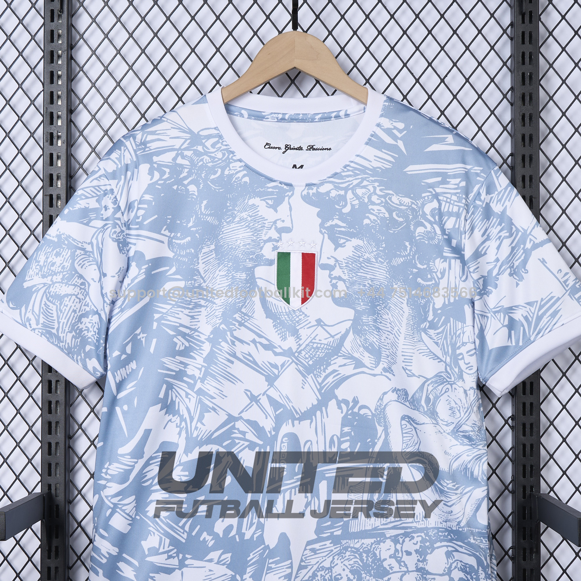 Unitedfootballkit.com | Italy 2024 White Special Edition Jersey - Fans Version -Customize Name, Number and Patch | Worldwide Shipping