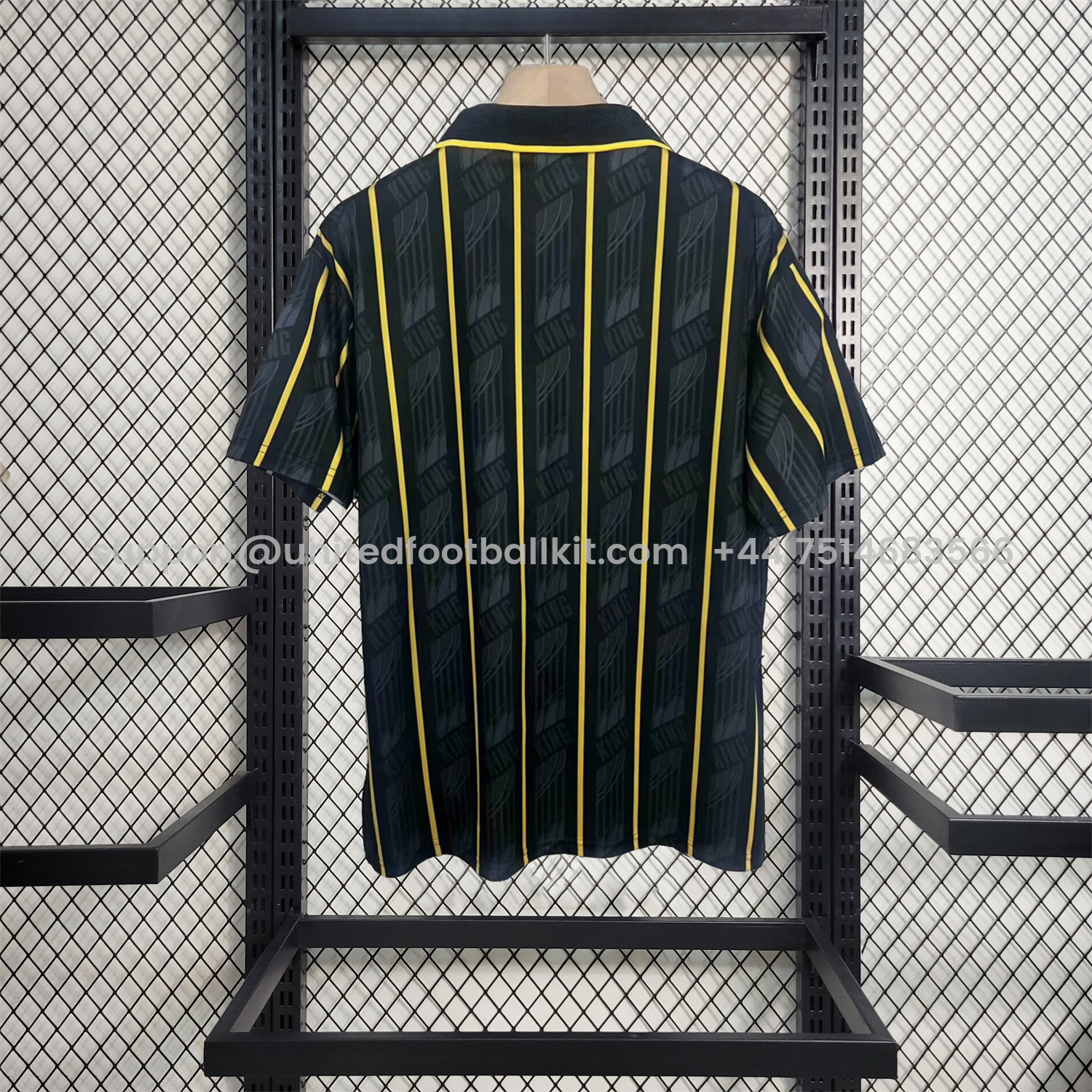Unitedfootballkit.com | Retro Sheffield Wednesday 1993-94 Away Jersey -Customize Name, Number and Patch | Worldwide Shipping