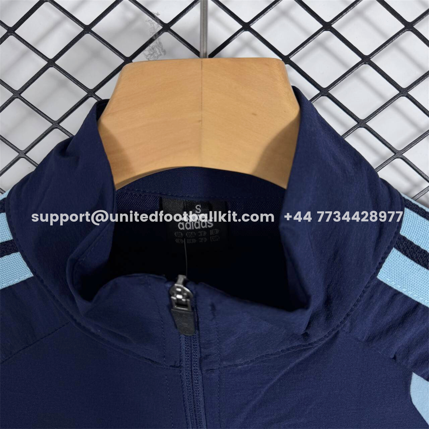 Unitedfootballkit.com | Argentina 2026 Windbreaker Training Set - Dark Blue Top and Pants -Customize Name, Number and Patch | Worldwide Shipping