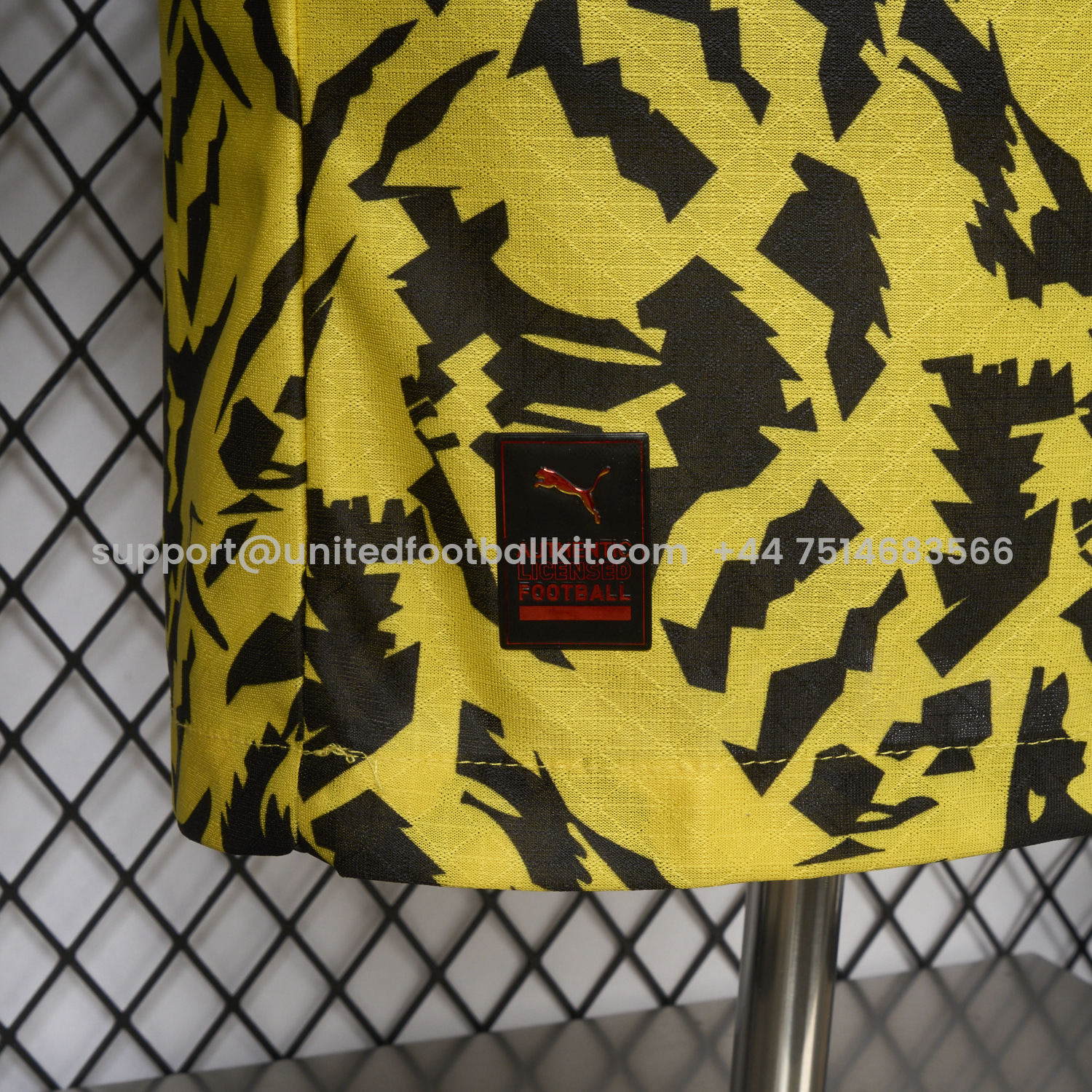 Unitedfootballkit.com | Dortmund 25-26 Black Disordered Texture Yellow Special Jersey - Player Version -Customize Name, Number and Patch | Worldwide Shipping