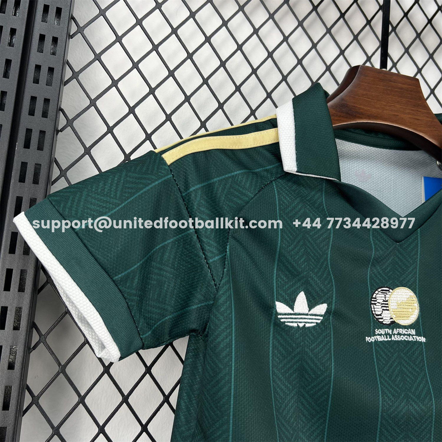 Unitedfootballkit.com | South Africa 2026 Away Kids Kit -Customize Name, Number and Patch | Worldwide Shipping