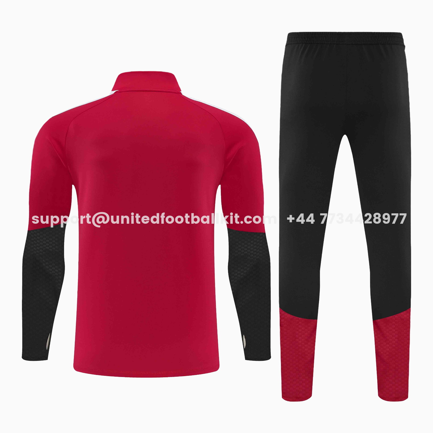 Unitedfootballkit.com | Germany 2026 Kids Long Sleeve Training Set - Red Top & Pants -Customize Name, Number and Patch | Worldwide Shipping