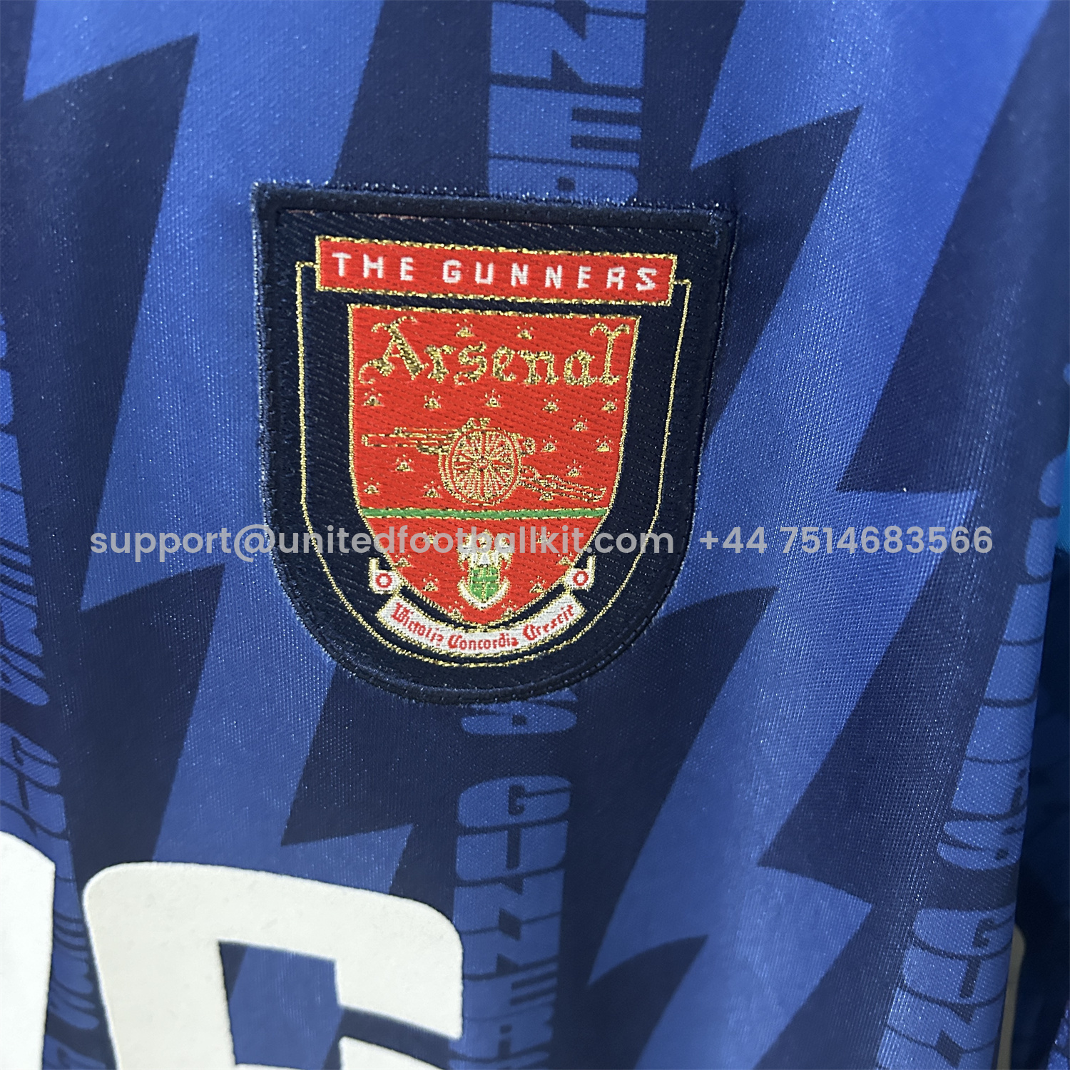Unitedfootballkit.com | Retro Arsenal 1994-95 Away Jersey -Customize Name, Number and Patch | Worldwide Shipping