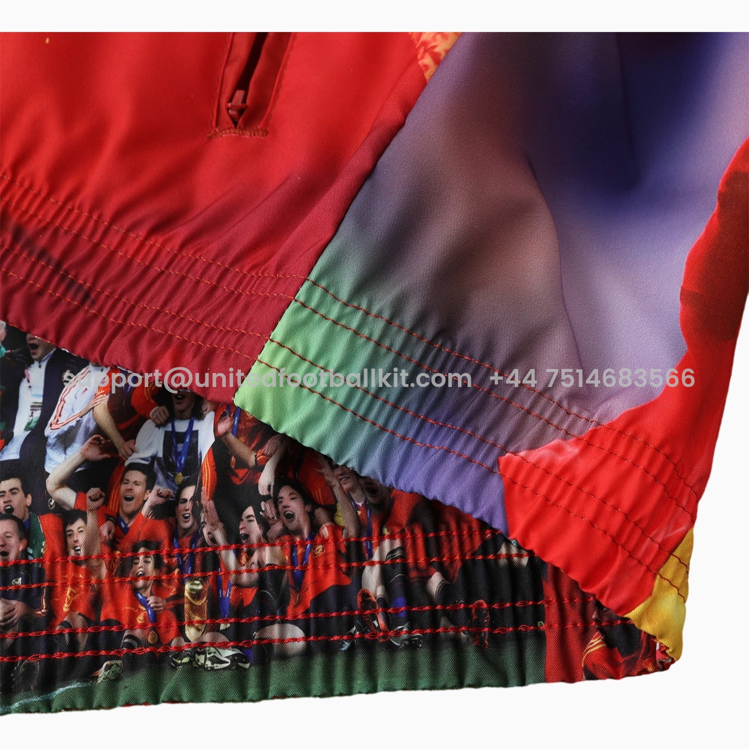 Unitedfootballkit.com | Spain 24-25 Red Double Sided Reversible Windbreaker - 2024 EURO Championship -Customize Name, Number and Patch | Worldwide Shipping