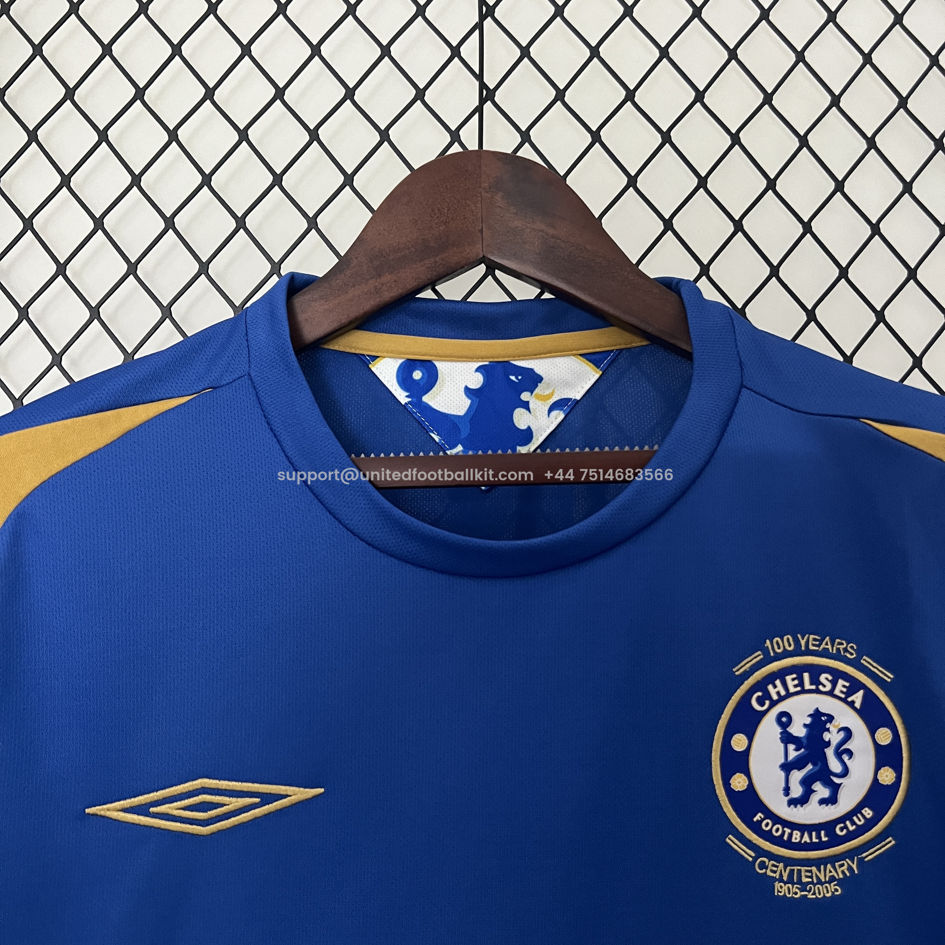 Unitedfootballkit.com | Retro C.H.E.L.S.E.A 2005-06 Home Stadium Jersey -Customize Name, Number and Patch | Worldwide Shipping
