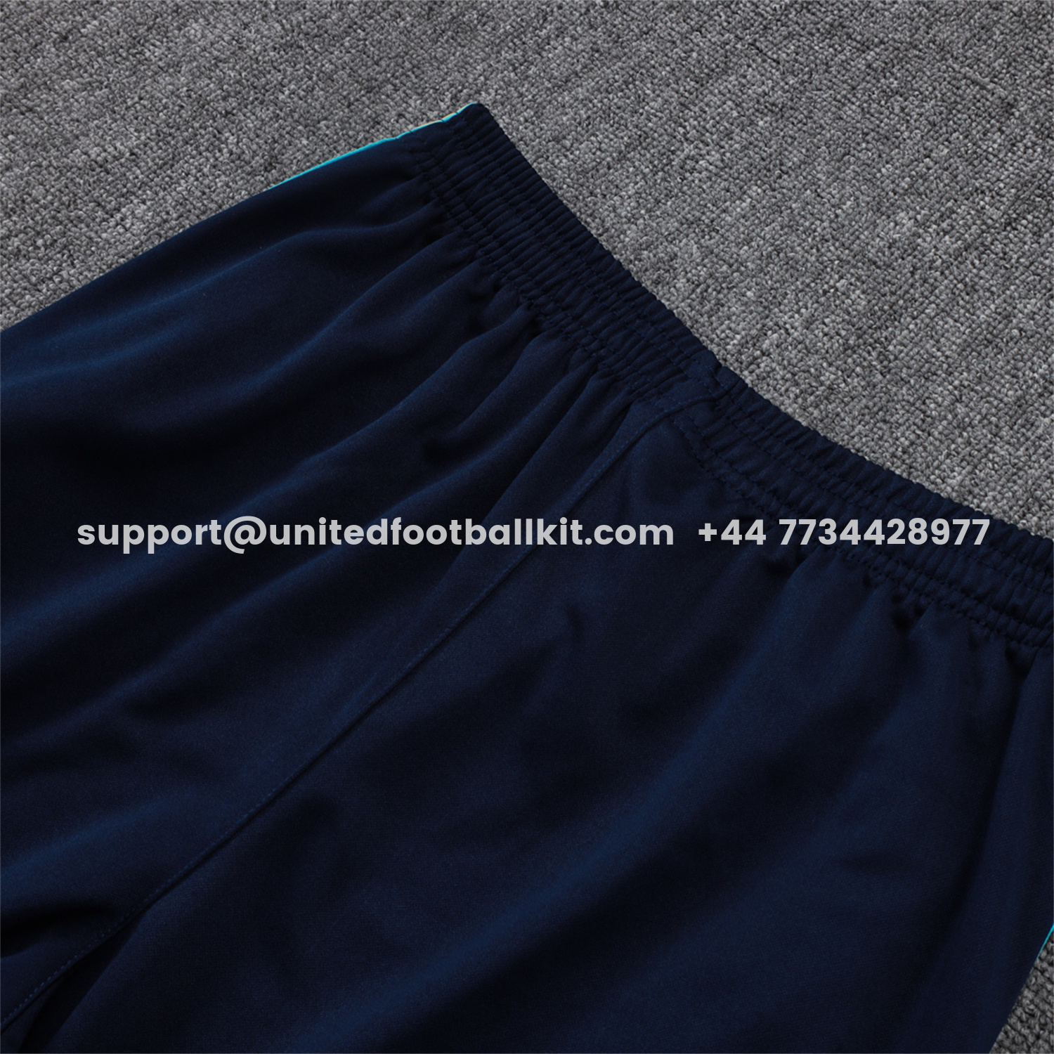 Unitedfootballkit.com | Marseille 25-26 Long Sleeve Training Set - White Top & Dark Blue Pants -Customize Name, Number and Patch | Worldwide Shipping