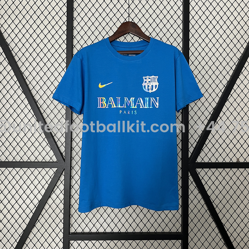 Unitedfootballkit.com | Barcelona X BALMAIN Special Edition Shirt -Customize Name, Number and Patch | Worldwide Shipping