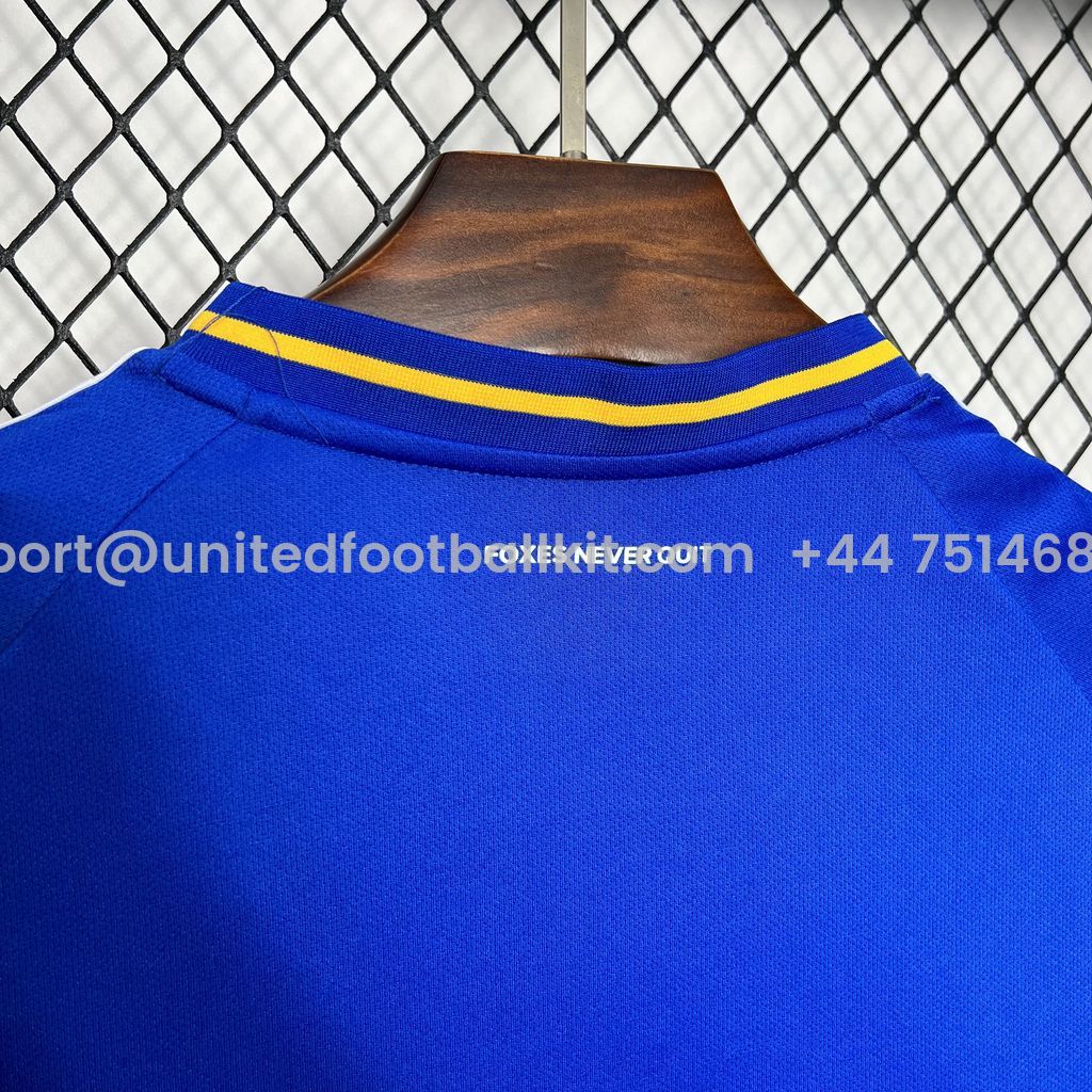 Unitedfootballkit.com | Leicester City 24-25 Home Stadium Jersey - Fans Version -Customize Name, Number and Patch | Worldwide Shipping