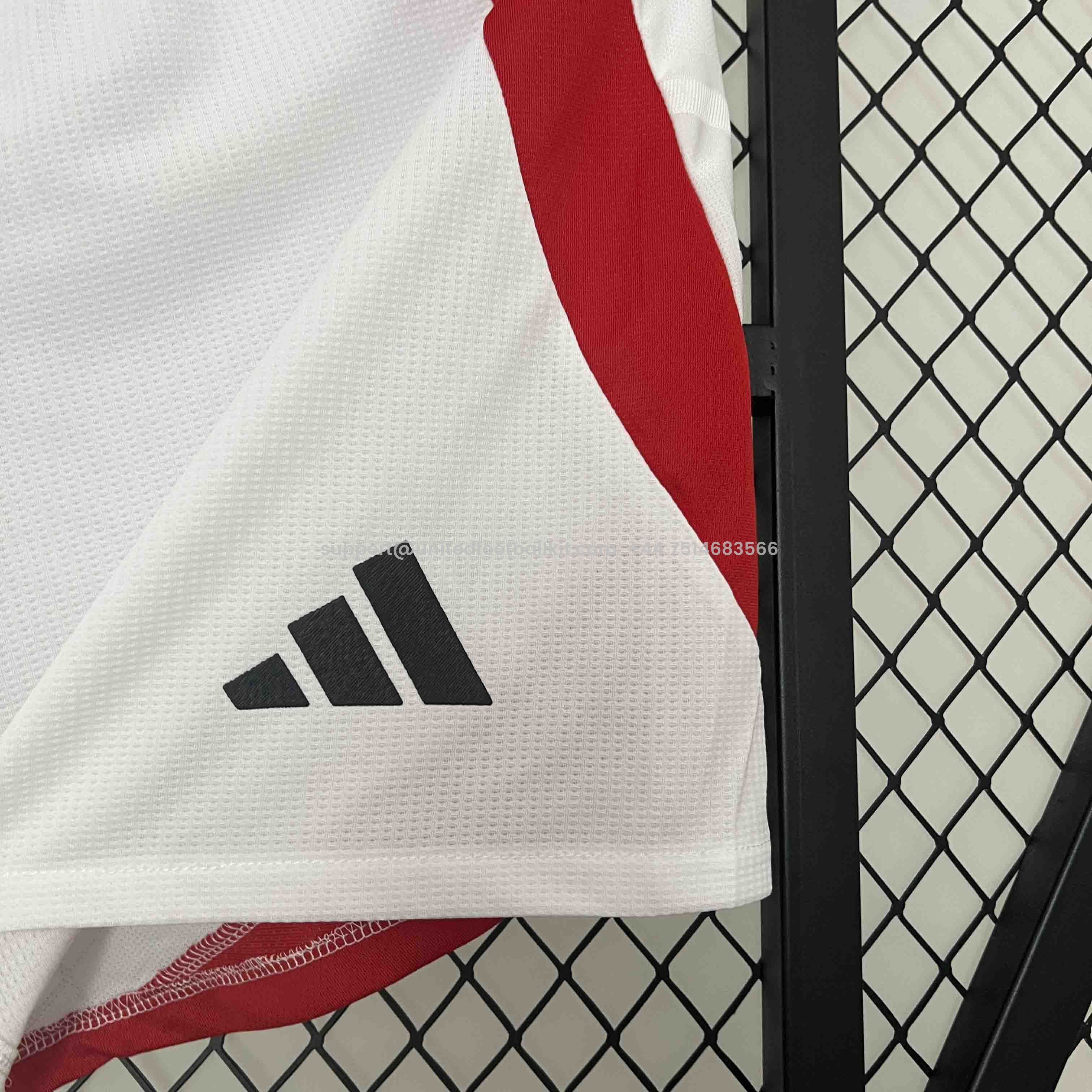 Unitedfootballkit.com | Manchester United 2024-25 Home Shorts - Player Version -Customize Name, Number and Patch | Worldwide Shipping