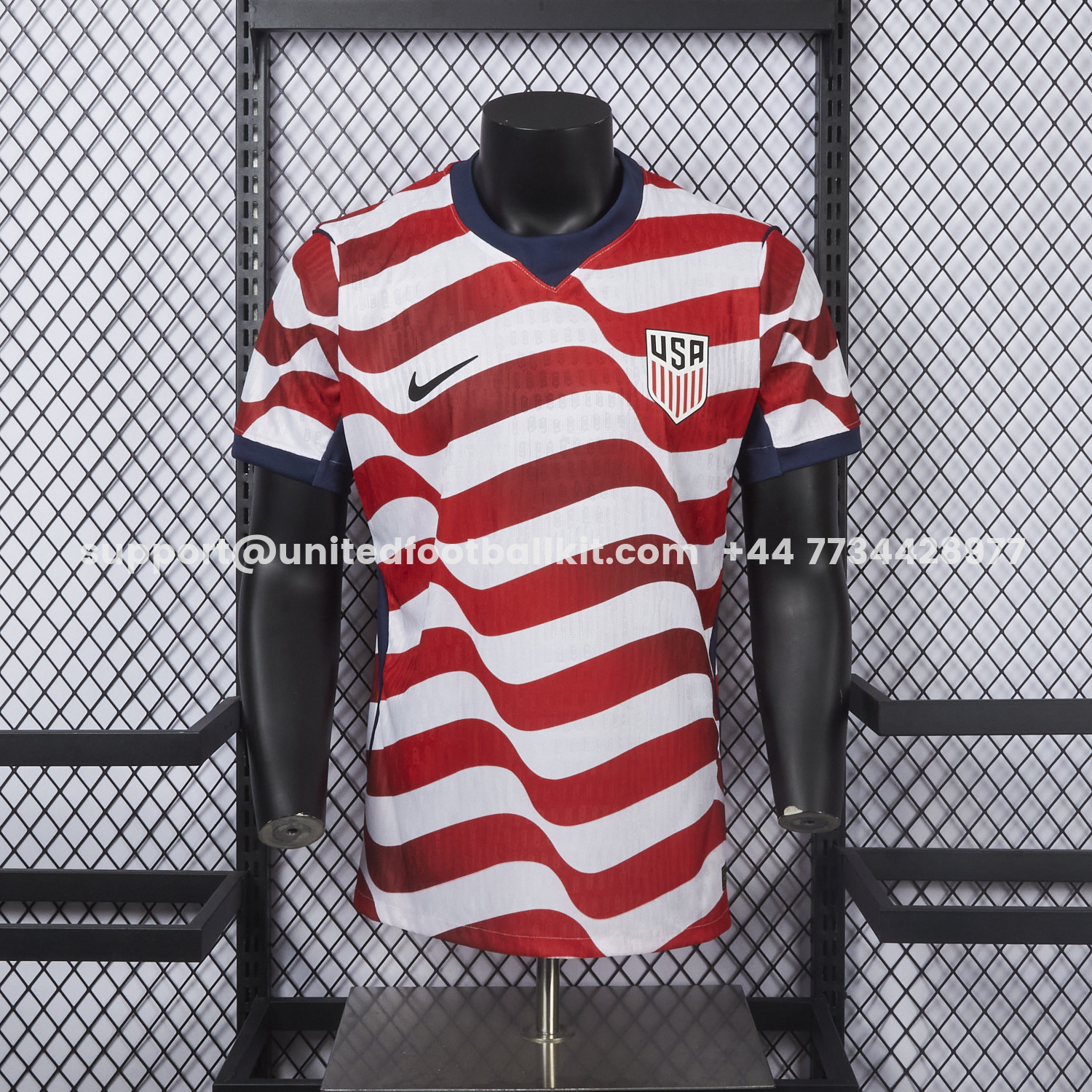 Unitedfootballkit.com | 【Stripes on Both Sides】United States USA 2026 Home Jersey - Player Version -Customize Name, Number and Patch | Worldwide Shipping