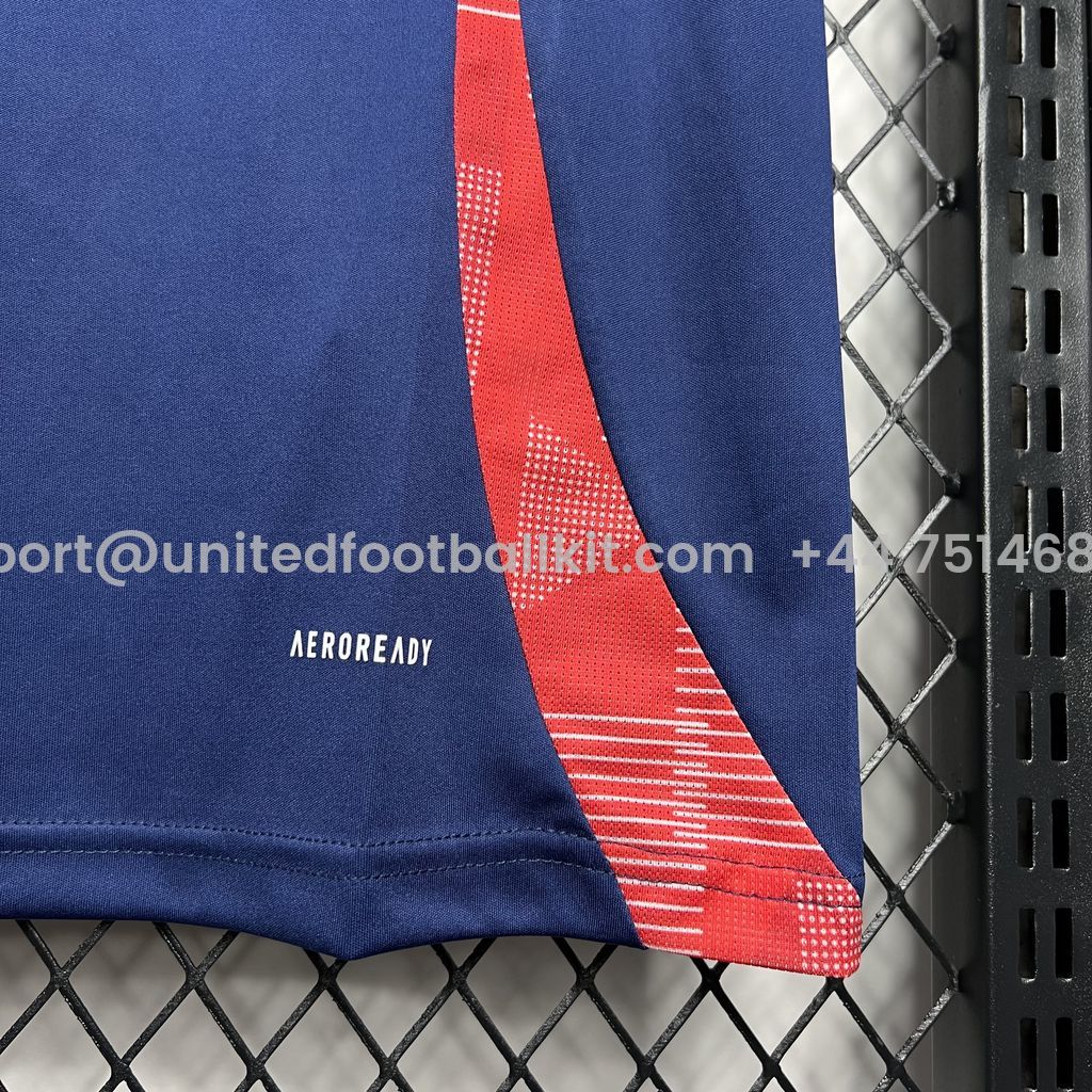 Unitedfootballkit.com | Manchester United 24-25 Blue Pre-match Training Jersey - Fans Version -Customize Name, Number and Patch | Worldwide Shipping