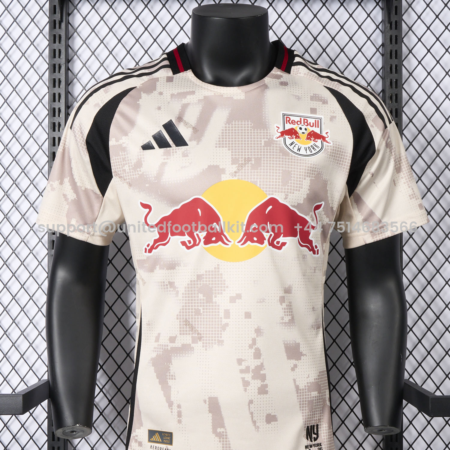 Unitedfootballkit.com | New York Red Bulls 2025 Away Jersey - Player Version -Customize Name, Number and Patch | Worldwide Shipping