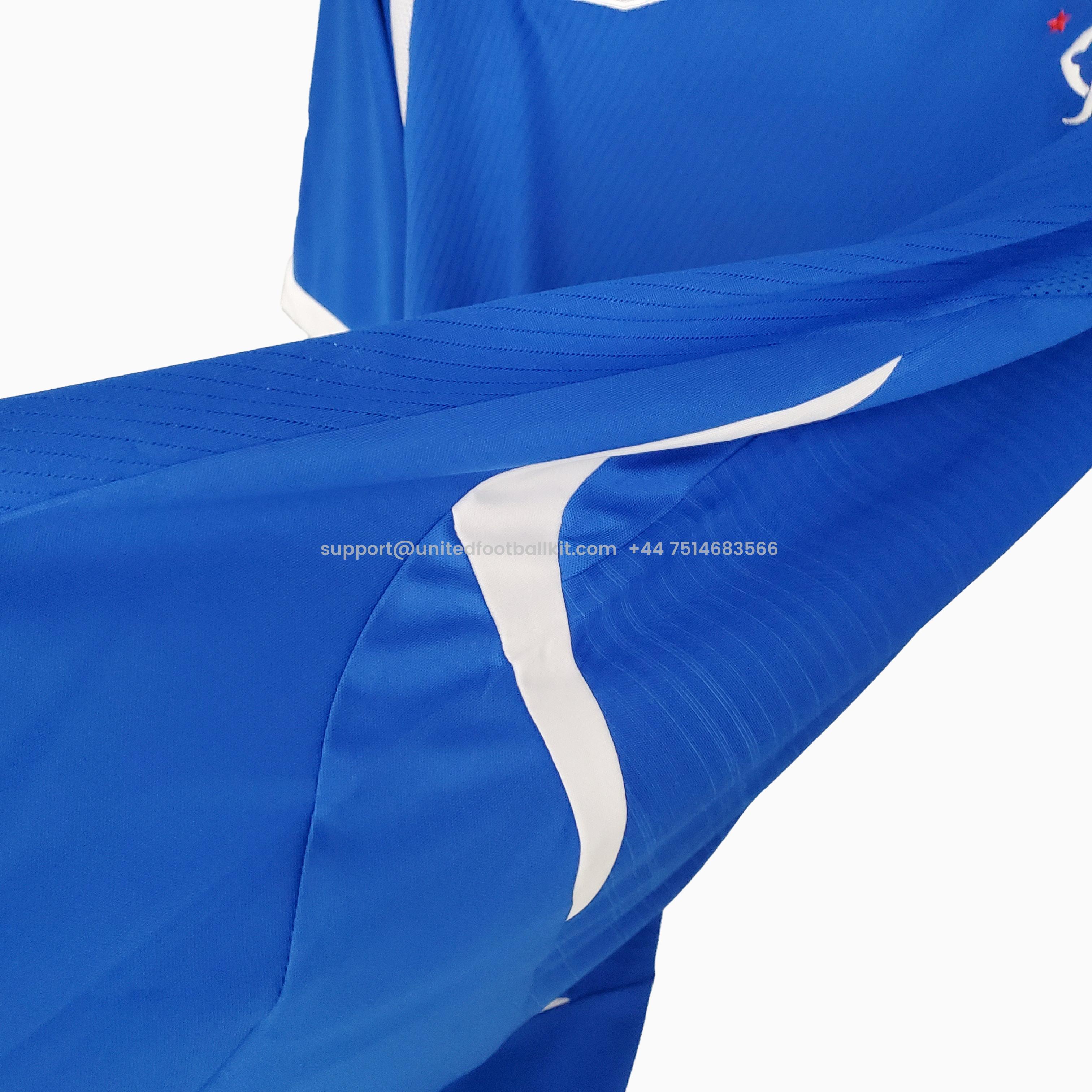 Unitedfootballkit.com | Retro Glasgow Rangers 08-09 Home Stadium Jersey -Customize Name, Number and Patch | Worldwide Shipping