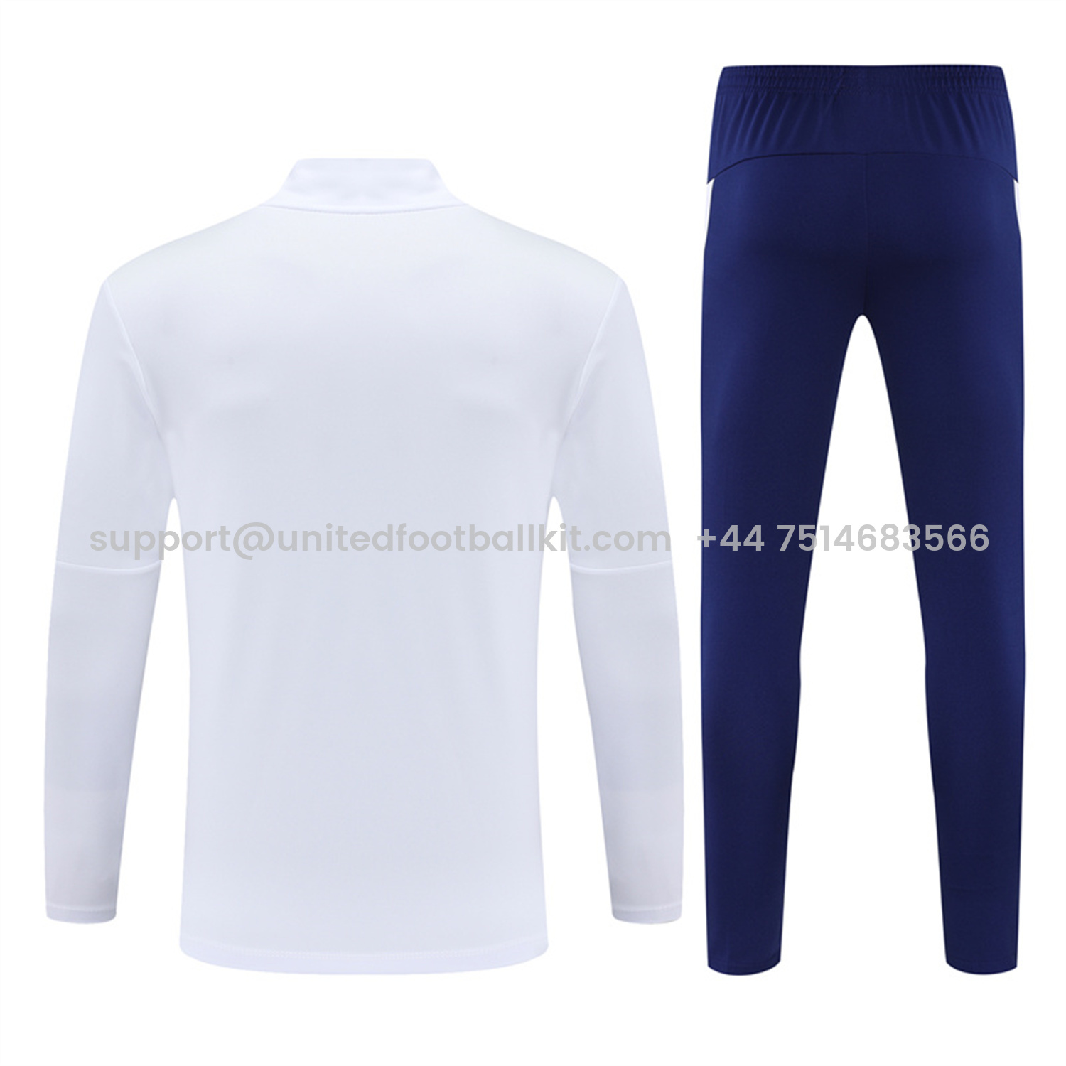 Unitedfootballkit.com | Portugal 25-26 Long Sleeve Training Set - White -Customize Name, Number and Patch | Worldwide Shipping