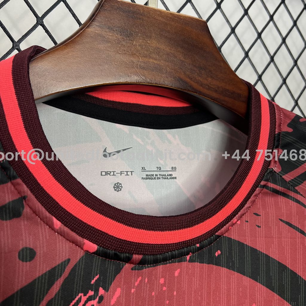 Unitedfootballkit.com | Barcelona 24-25 Red Crest Special Edition Jersey - Fans Version -Customize Name, Number and Patch | Worldwide Shipping