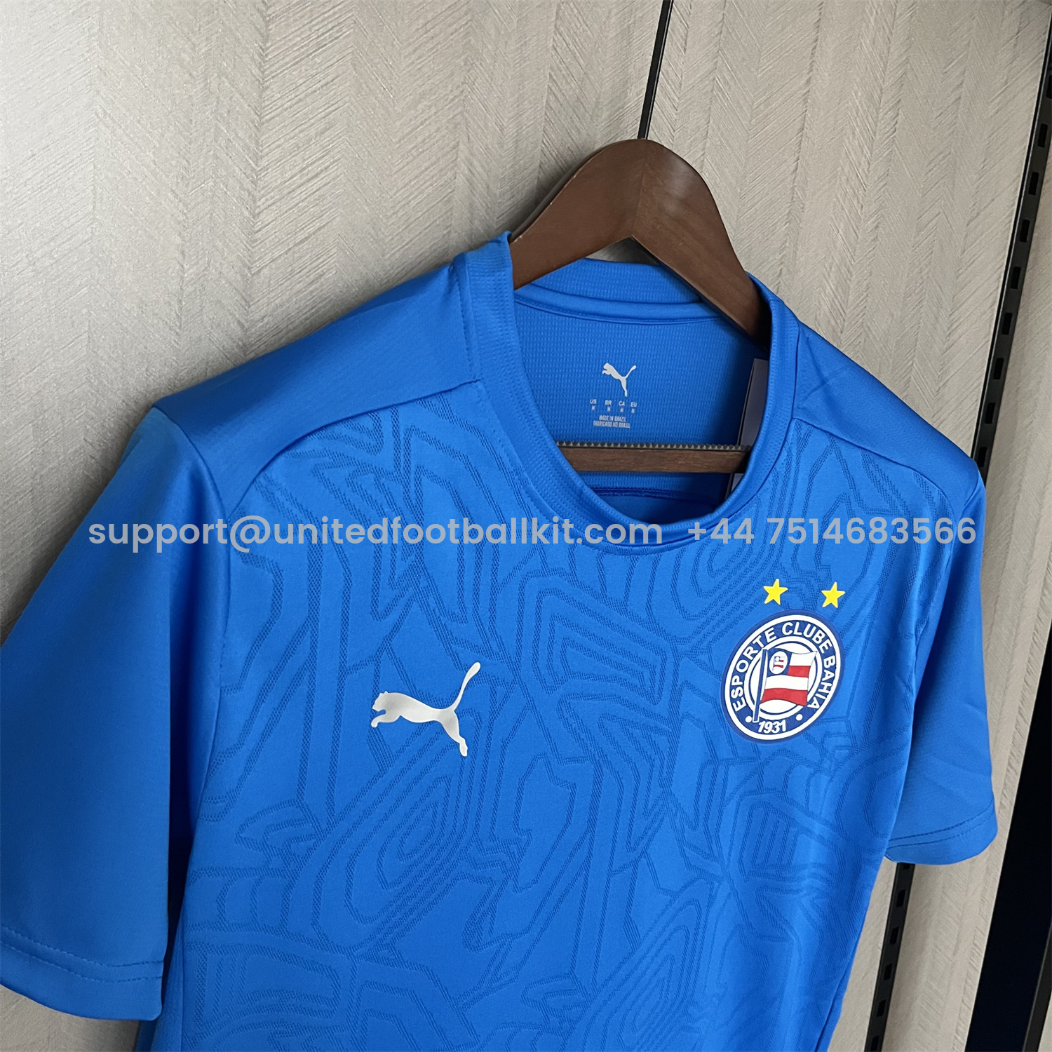 Unitedfootballkit.com | Bahia 25-26 Blue Training Jersey - Fans Version -Customize Name, Number and Patch | Worldwide Shipping