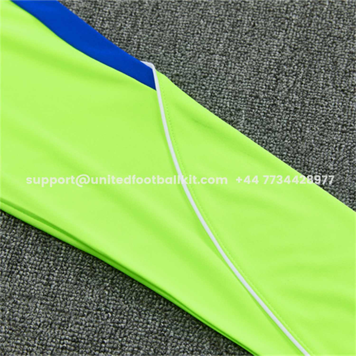 Unitedfootballkit.com | Atletico Madrid 26-27 Long Sleeves Training Set - Neon Green Top & Black Pants -Customize Name, Number and Patch | Worldwide Shipping