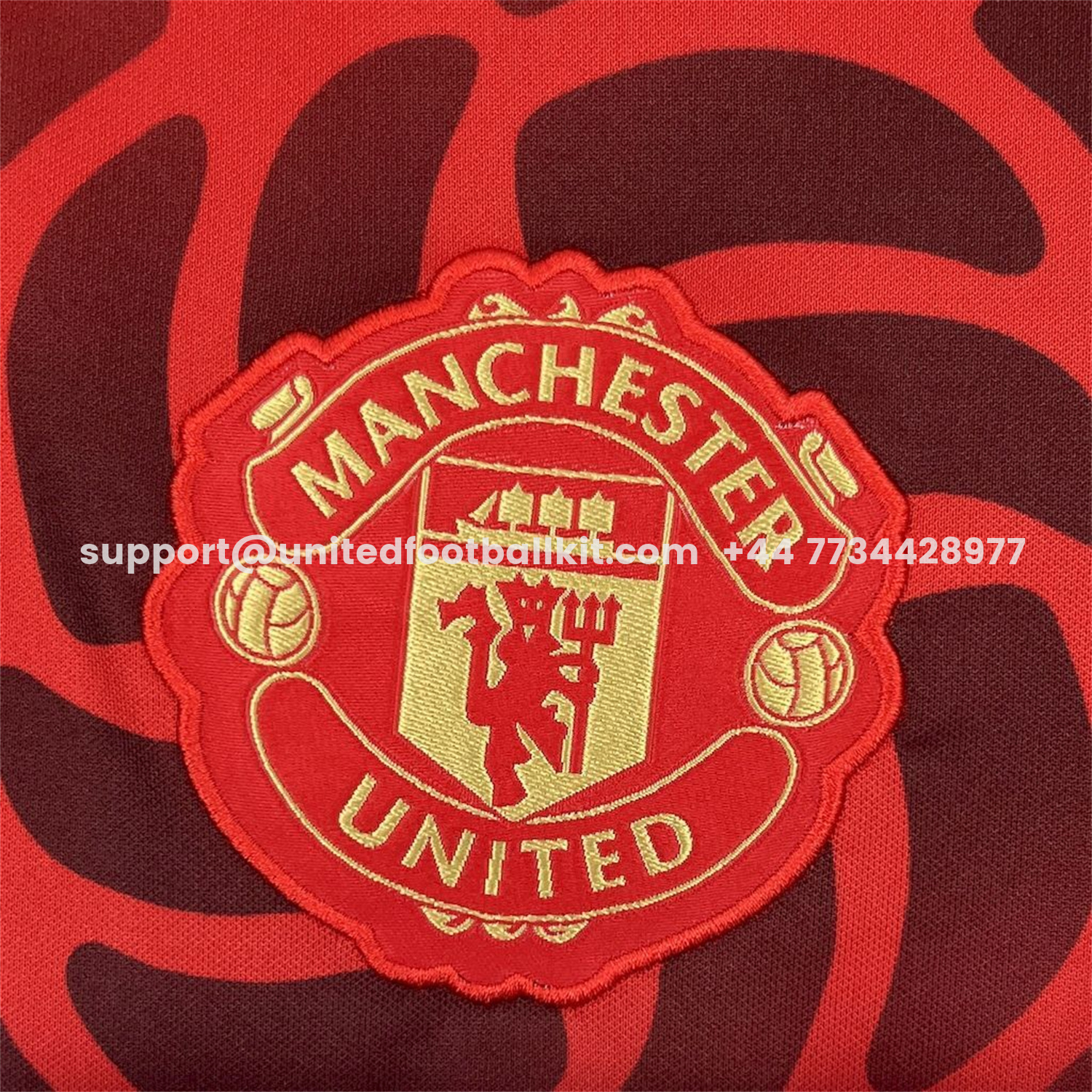 Unitedfootballkit.com | Manchester United 25-26 Chinese Knot Red Special Jersey - Fans Version -Customize Name, Number and Patch | Worldwide Shipping