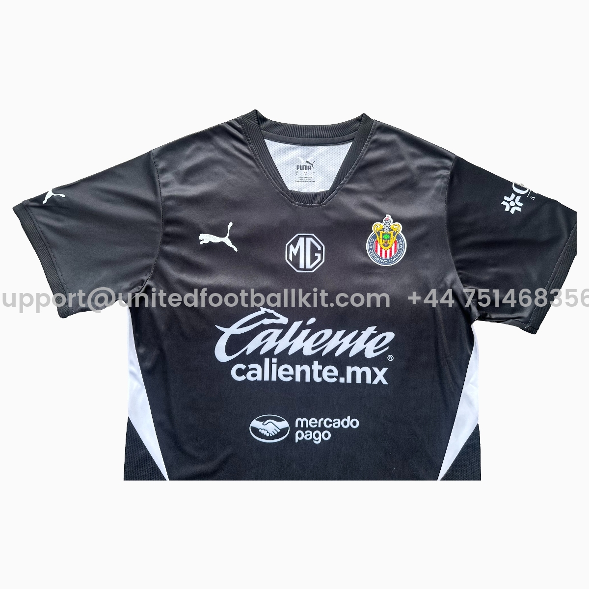 Unitedfootballkit.com | Chivas de Guadalajara 24-25 Black Goalkeeper Jersey - Fans Version -Customize Name, Number and Patch | Worldwide Shipping