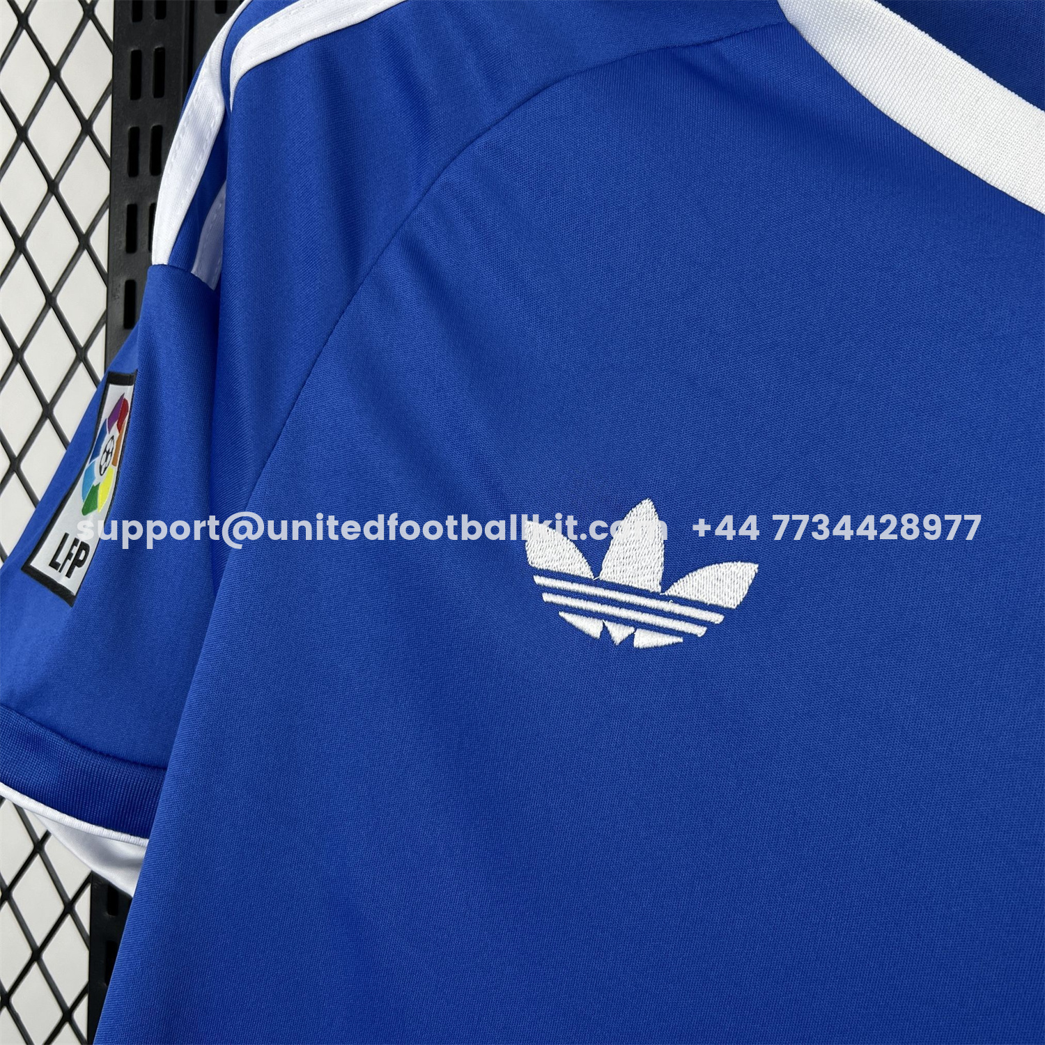 Unitedfootballkit.com | Real Zaragoza 25-26 Retro Style Blue Polo Jersey - Fans Version -Customize Name, Number and Patch | Worldwide Shipping