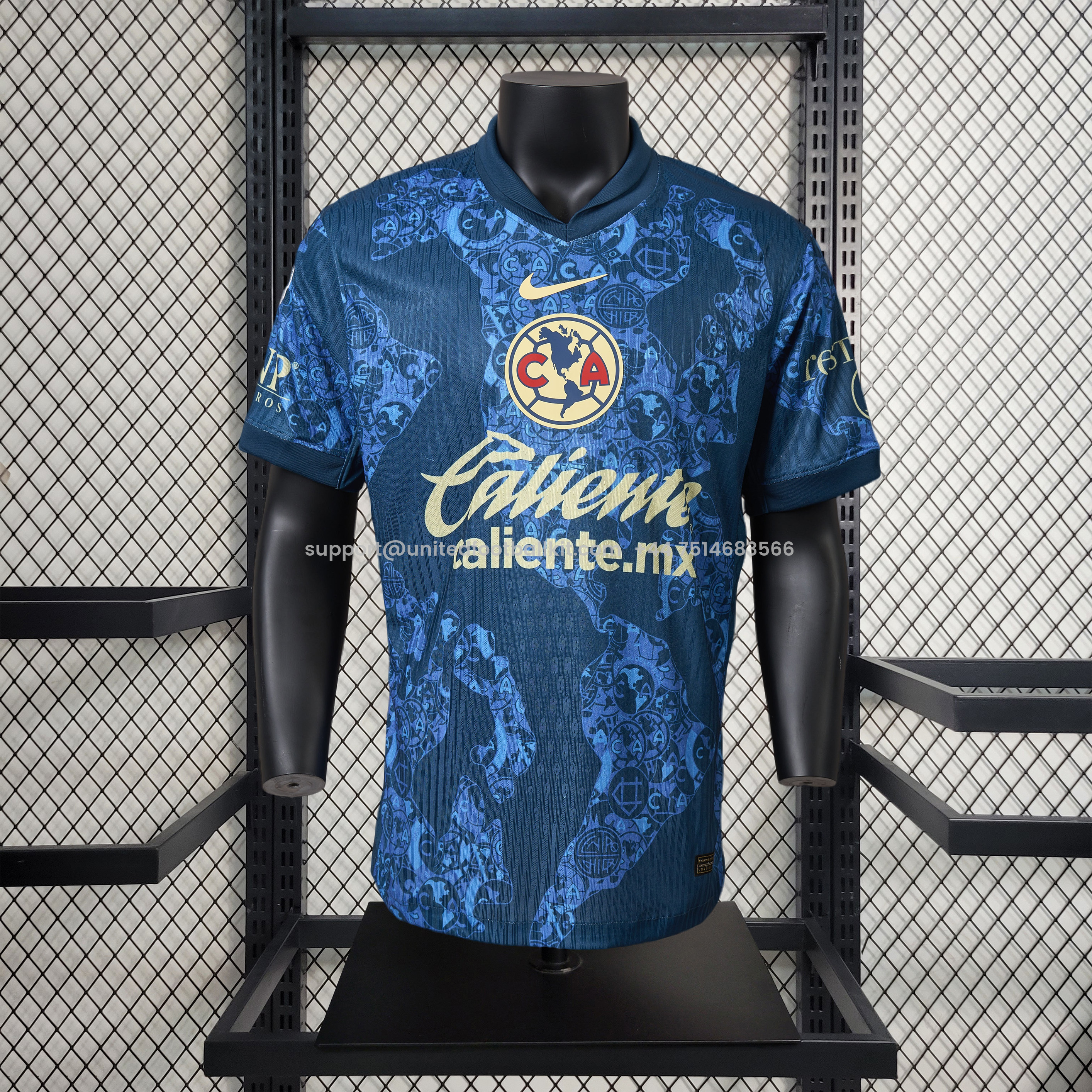 Unitedfootballkit.com | Club América 24-25 Away Jersey - Player Version -Customize Name, Number and Patch | Worldwide Shipping