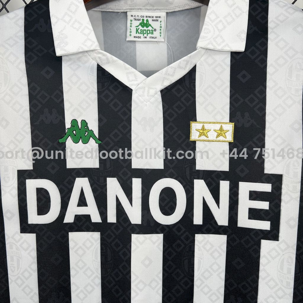 Unitedfootballkit.com | Retro Juventus 1992-94 Home Jersey -Customize Name, Number and Patch | Worldwide Shipping