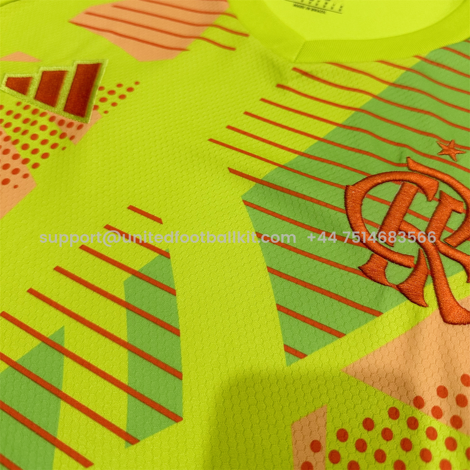 Unitedfootballkit.com | Flamengo 25-26 Yellow Green Goalkeeper Jersey - Fans Version -Customize Name, Number and Patch | Worldwide Shipping