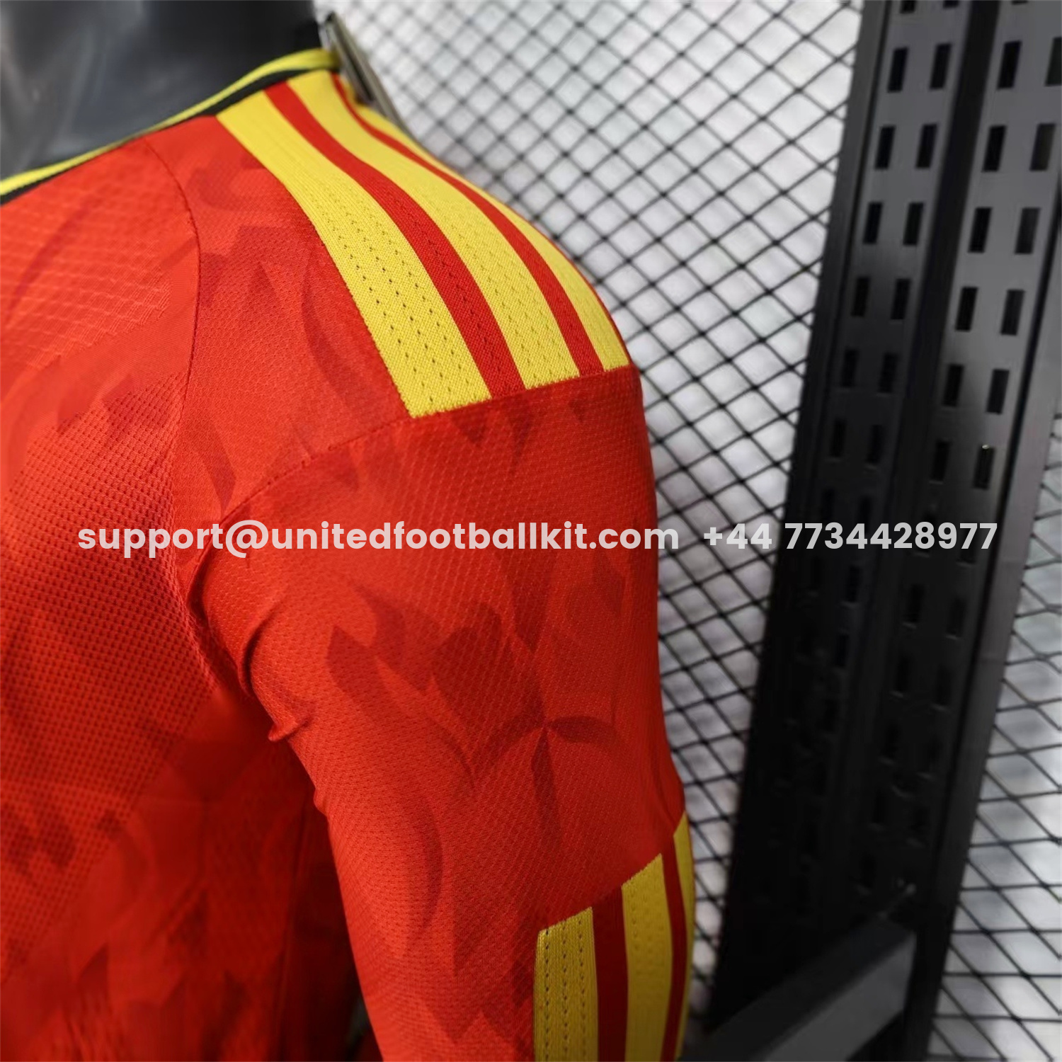 Unitedfootballkit.com | Belgium 2026 Home Long Sleeves Jersey - Player Version -Customize Name, Number and Patch | Worldwide Shipping
