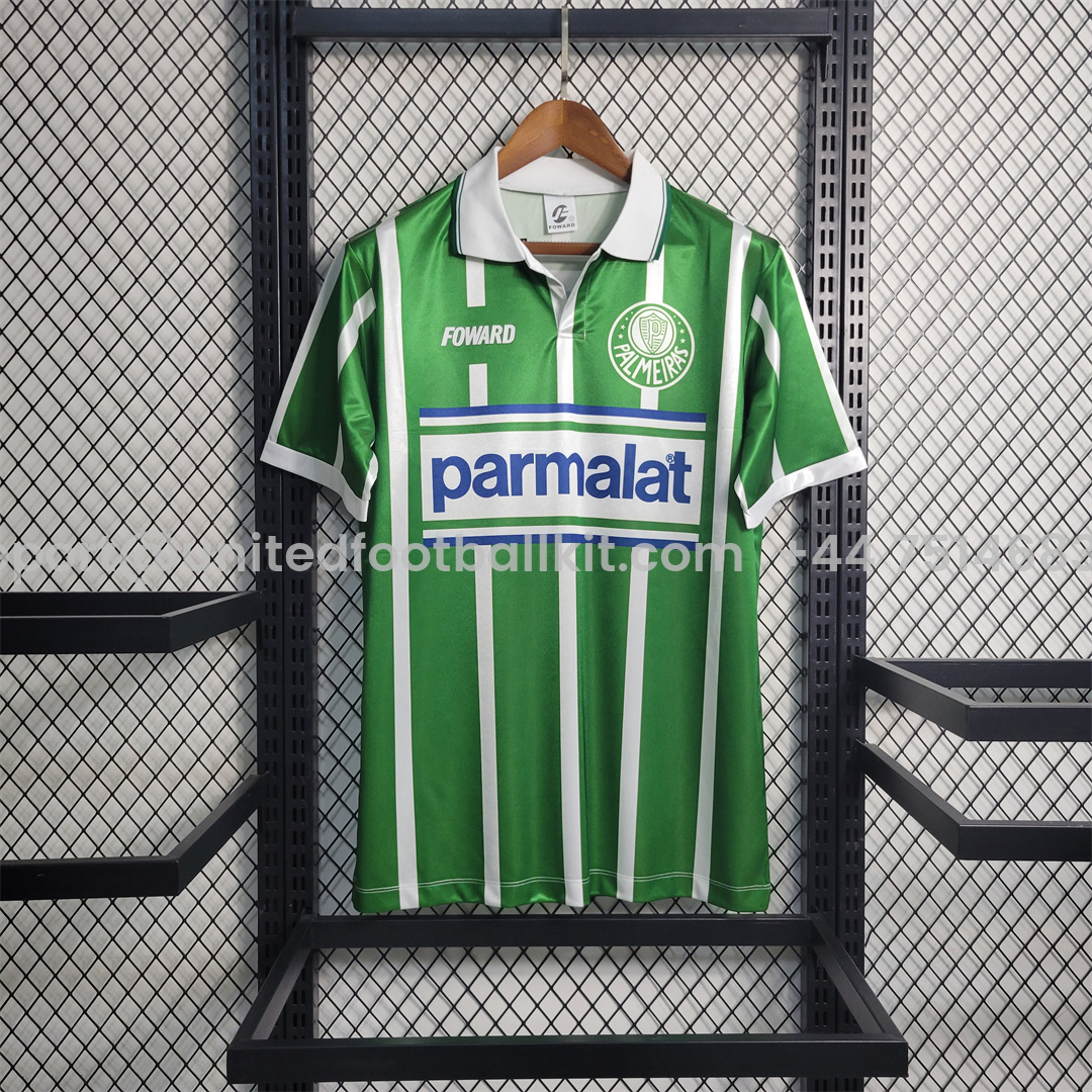 Unitedfootballkit.com | Retro Palmeiras 1992 Home Stadium Jersey -Customize Name, Number and Patch | Worldwide Shipping