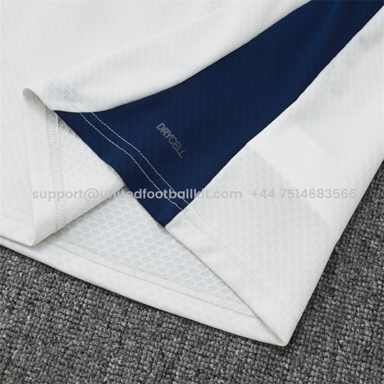 Unitedfootballkit.com | Portugal 25-26 Vest Training Set - Off White Top and Deep Blue Shorts -Customize Name, Number and Patch | Worldwide Shipping