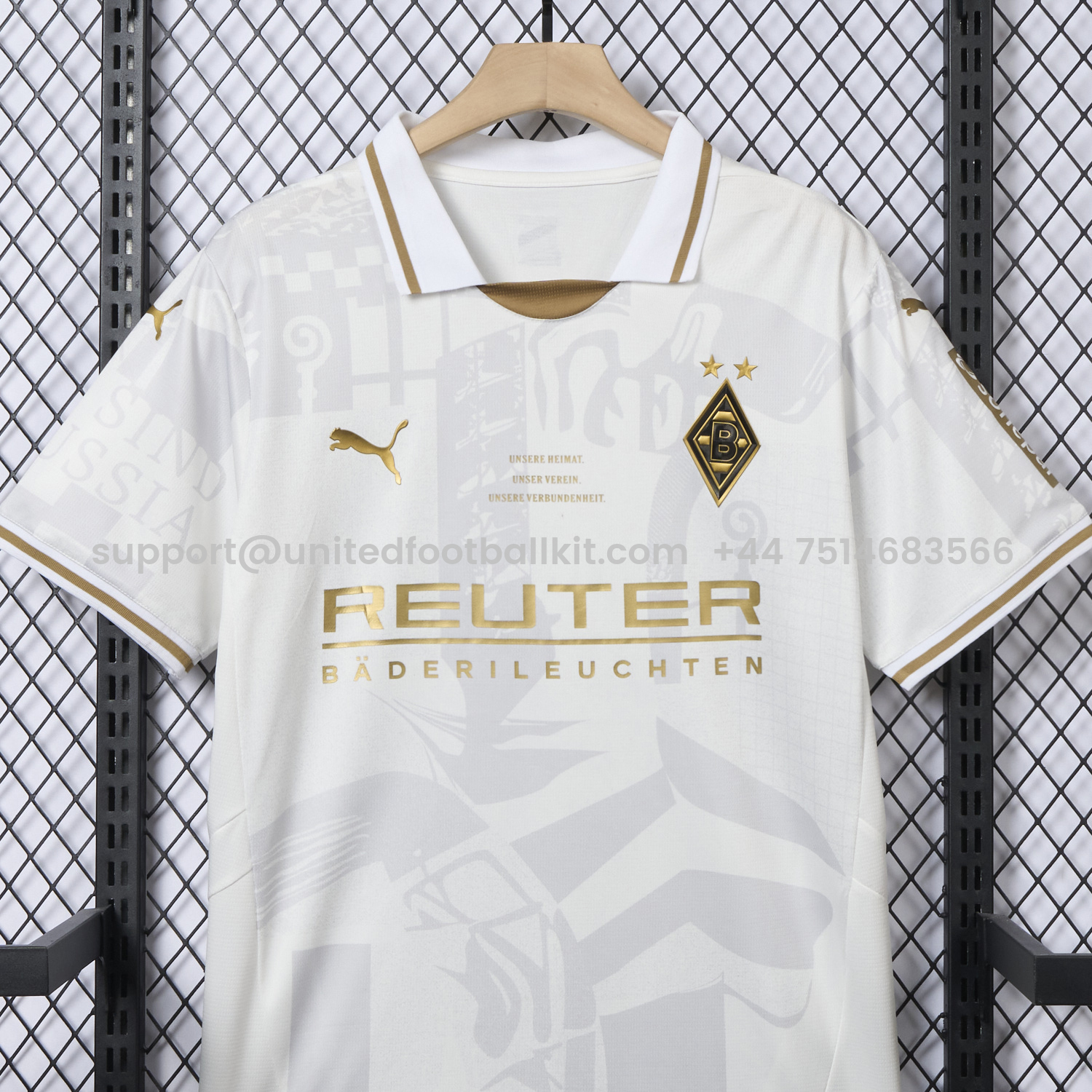 Unitedfootballkit.com | Borussia Mönchengladbach 25-26 125-Year Anniversary Jersey - Fans Version -Customize Name, Number and Patch | Worldwide Shipping