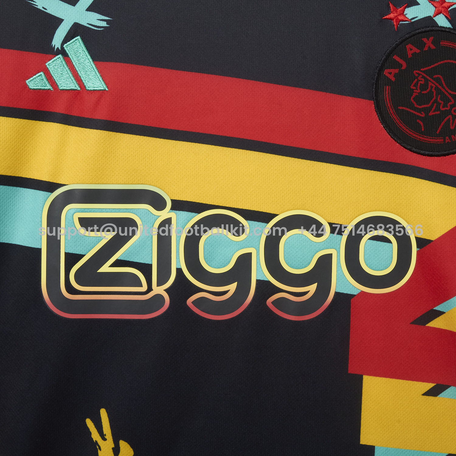 Unitedfootballkit.com | Ajax 25-26 Graffiti Special Jersey - Fans Version -Customize Name, Number and Patch | Worldwide Shipping